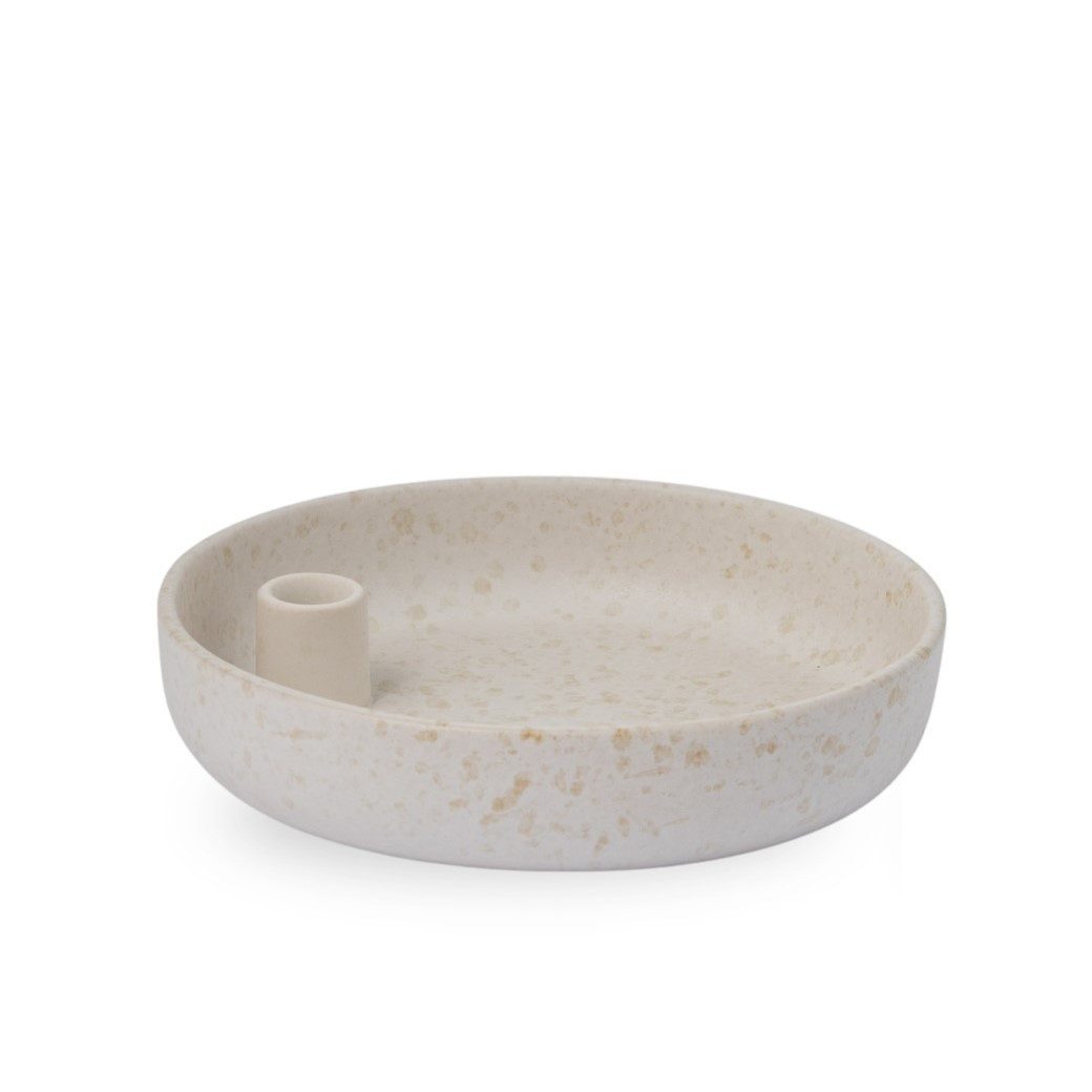 Storefactory Kerzenständer Storefactory Kerzenhalter LIDATORP PORTUGAL creme natur, Ø 23x5cm