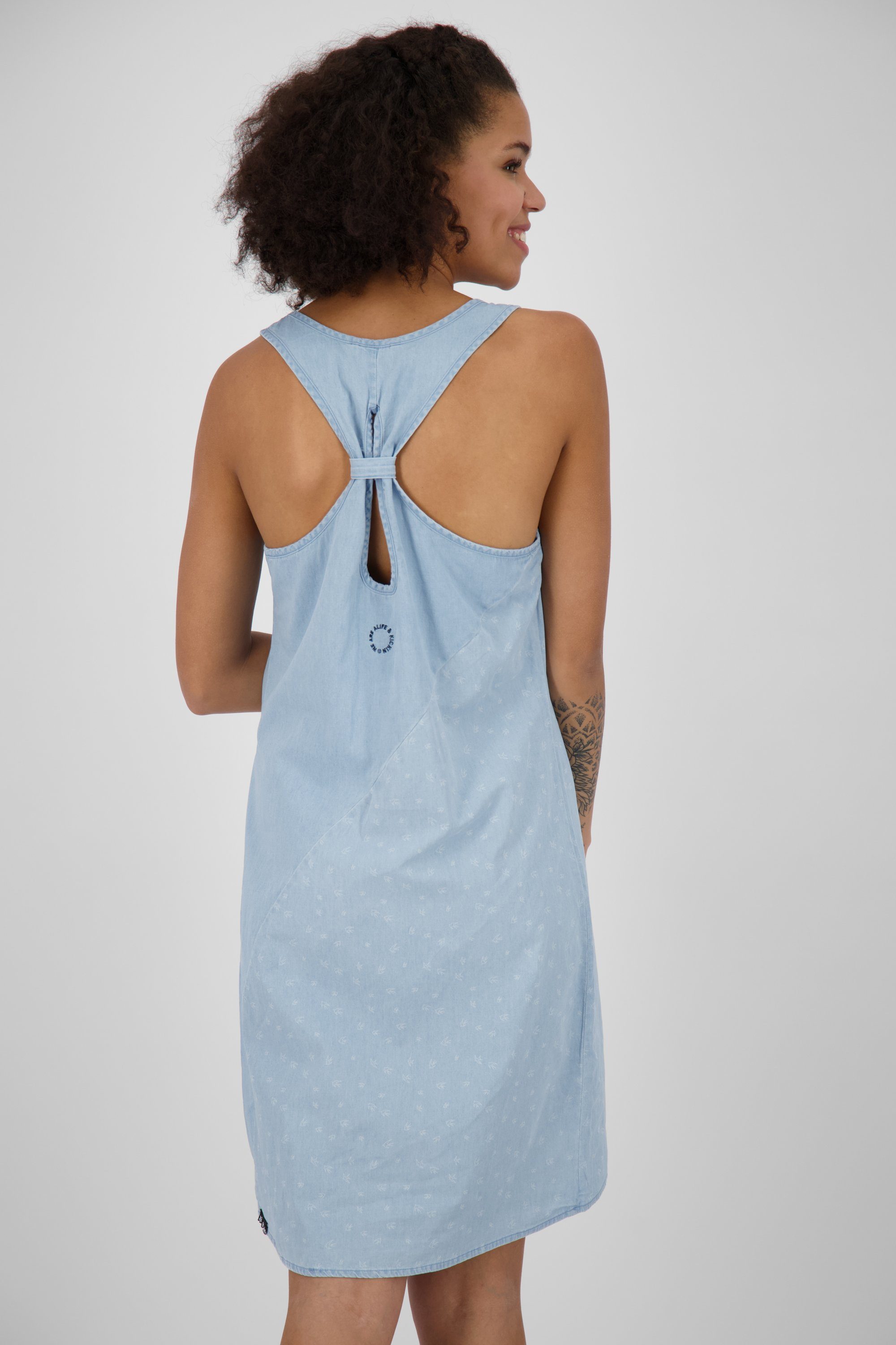 Alife & Kickin Sommerkleid light B DNM denim Damen Dress Sommerkleid, CameronAK Kleid Top