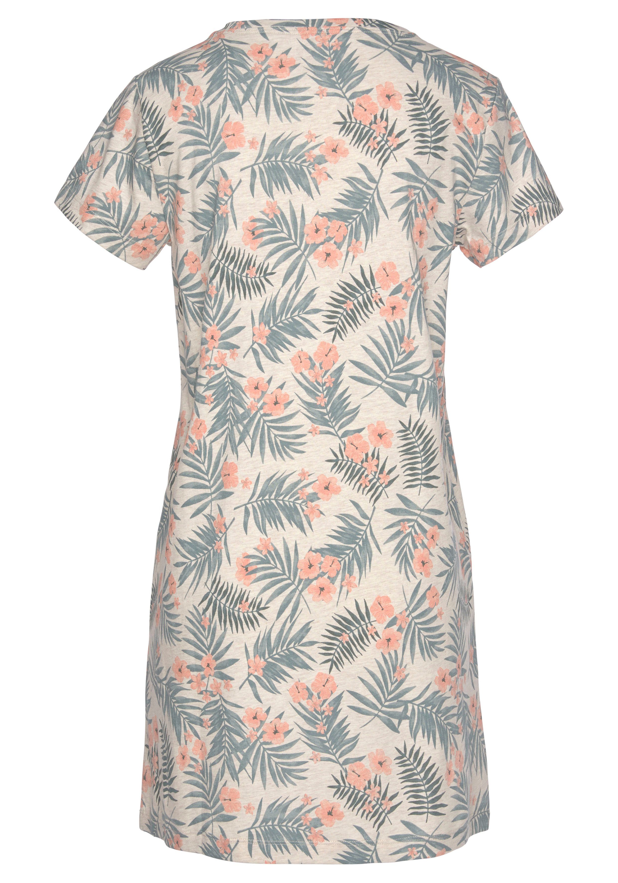 LASCANA Sleepshirt mit Palmen-Print – Bild 3 von 5