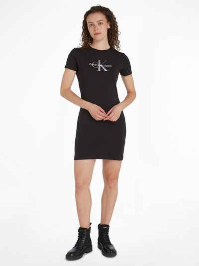 Calvin Klein Jeans Shirtkleid DIFFUSED MONOLOGO DRESS mit Logoschriftzug