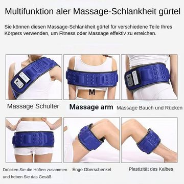 yozhiqu Shiatsu-Massagegürtel Massage-Schlankheitsgürtel, elektronisches kabelloses Massagegerät, 1-tlg., verbessert die Durchblutung und verbrennt Kalorien