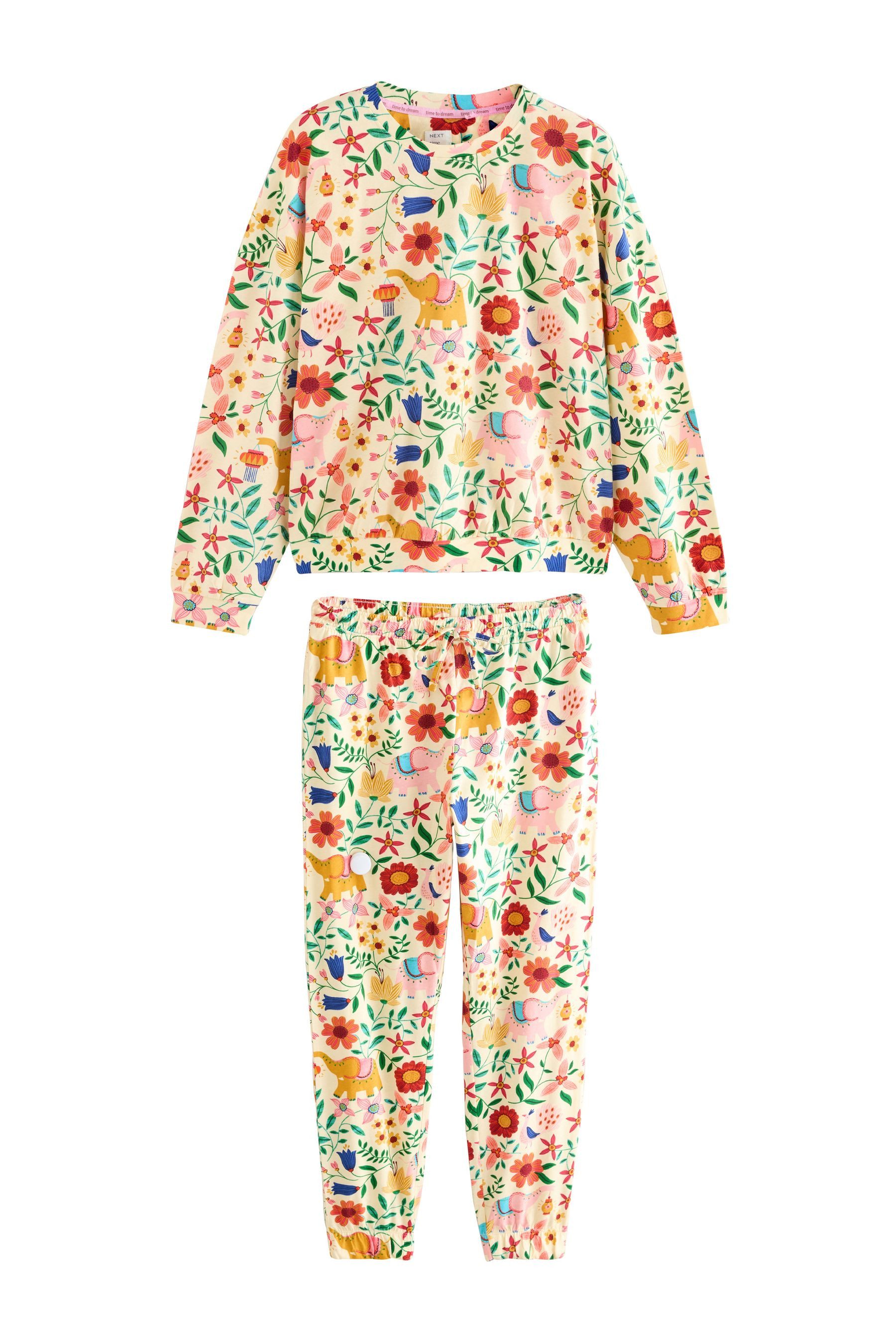 Next Pyjama Langärmeliger Pyjama aus Baumwolle (2 tlg) günstig online kaufen