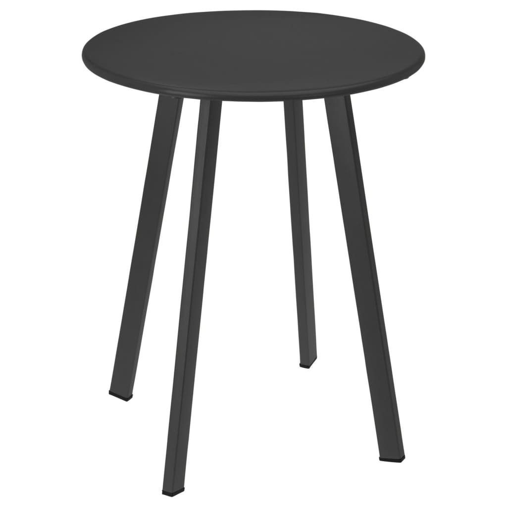 Progarden Beistelltisch | 40x49 Dunkelgrau Dunkelgrau (1-St) Tisch cm Matt-Dunkelgrau
