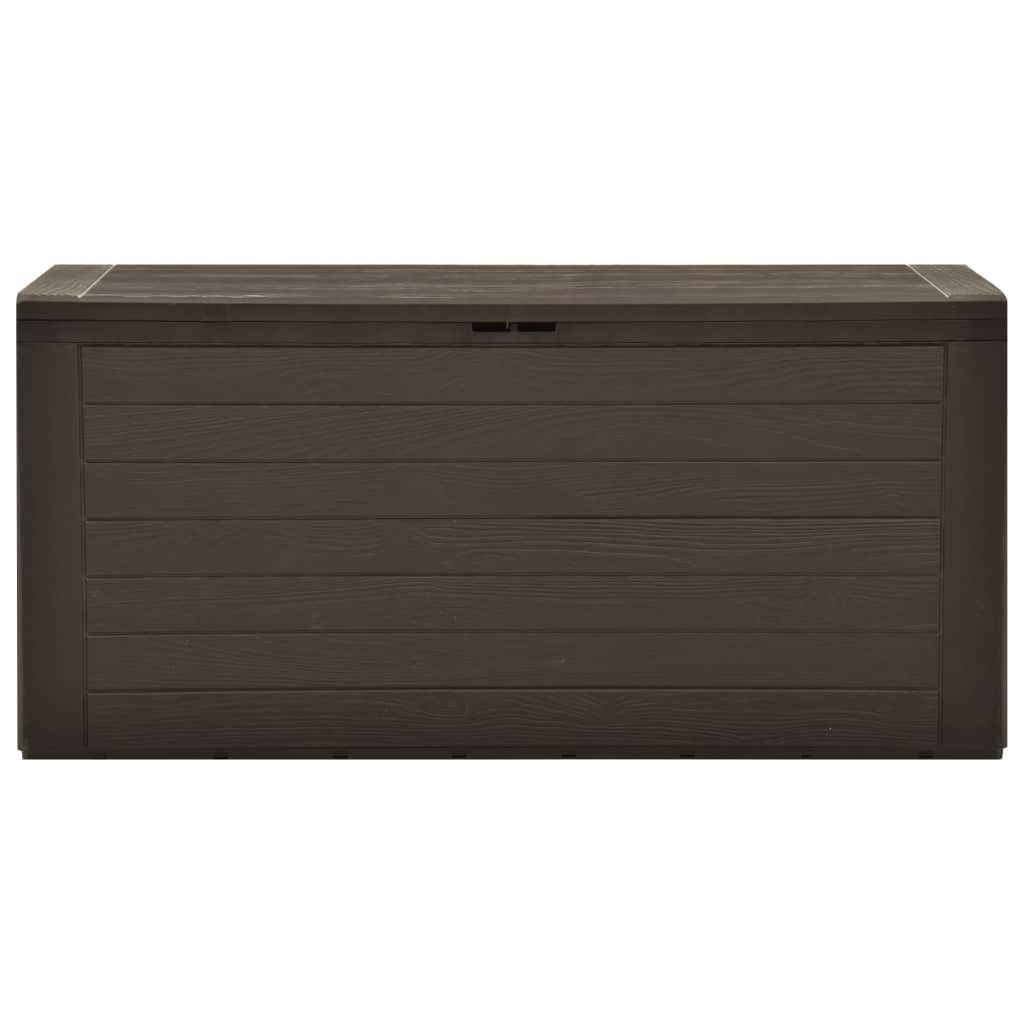 vidaXL Auflagenbox NA Gartentruhe Kissenbox Kissentruhe Auflagenbox Braun 116x44x55 cm