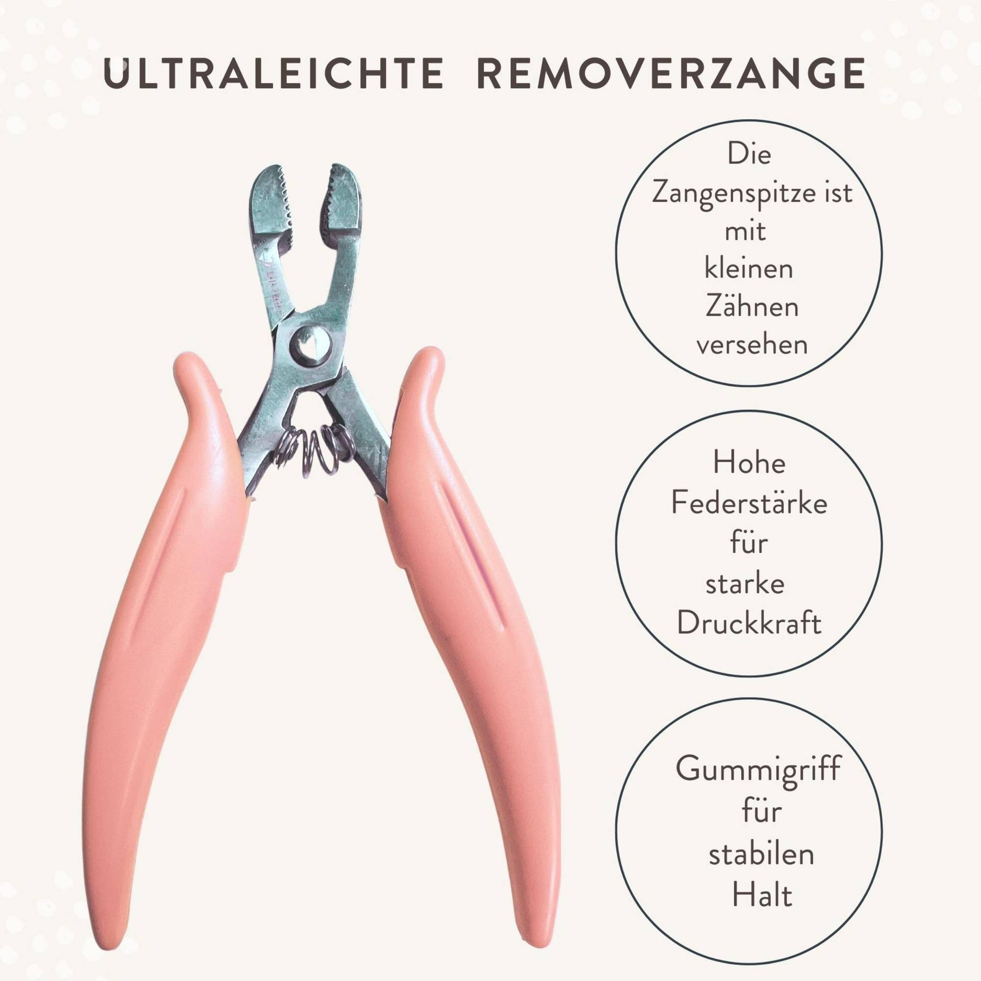 hair2heart Echthaar-Extension Set - Bondinglöser mit Bondingzange