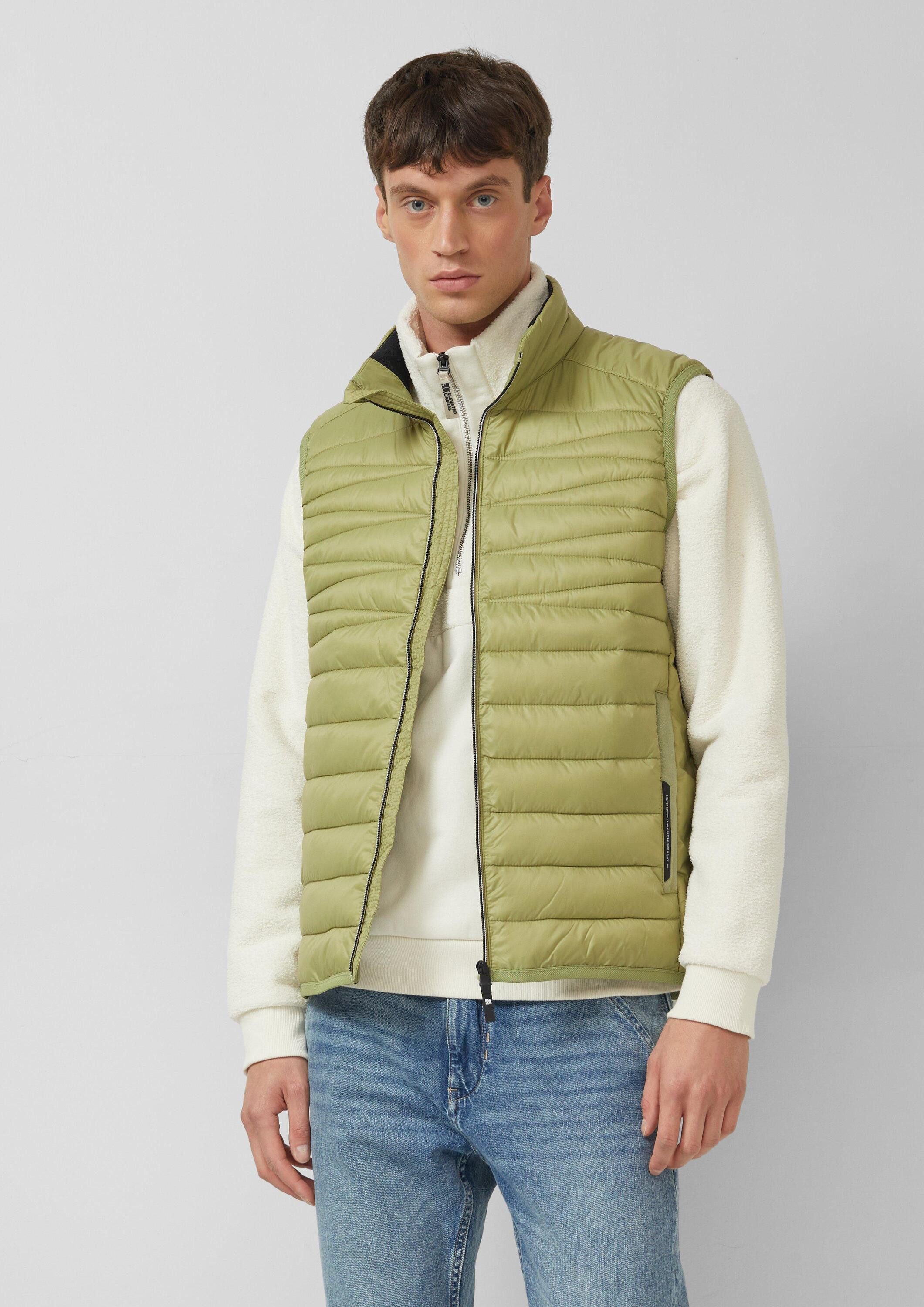 s.Oliver Outdoorjacke Outdoor-Weste Leichte Steppweste mit Stehkragen und K günstig online kaufen