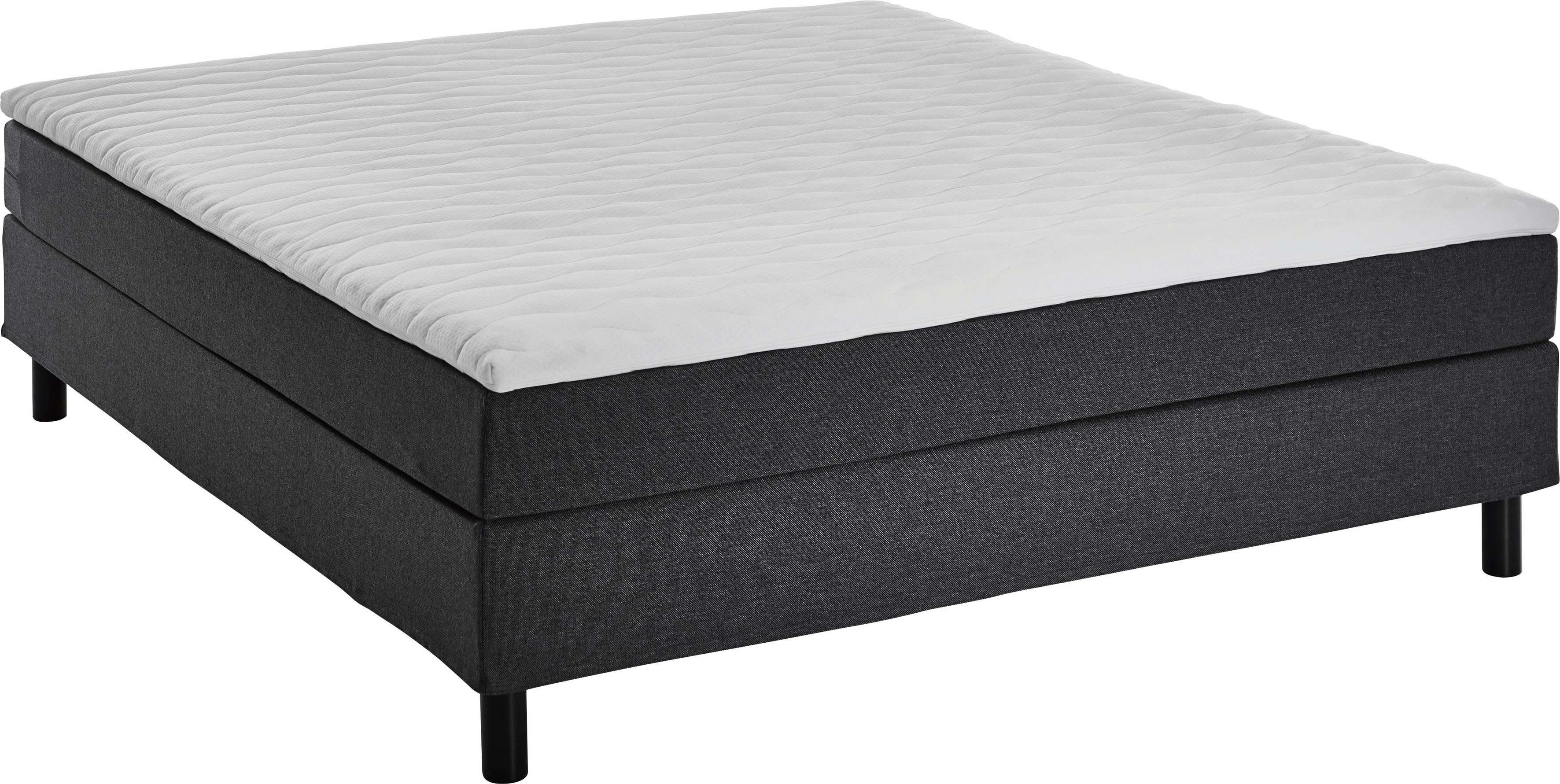 ATLANTIC home collection Boxbett Happy, ohne Kopfteil, mit Topper, wahlweise mit oder ohne Bettwaren