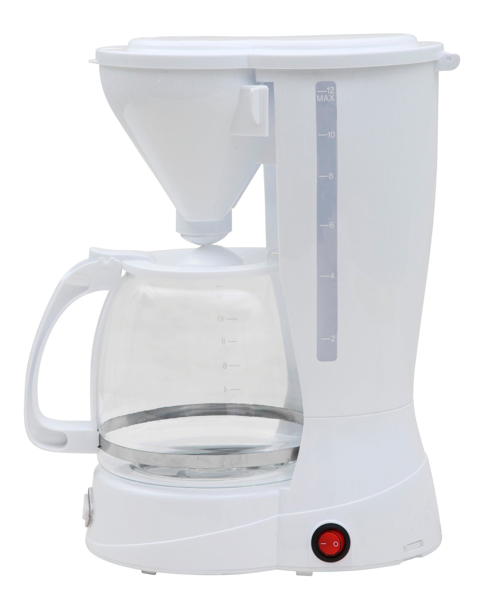DESKI Filterkaffeemaschine, 1.5l Kaffeekanne, Dauerfilter oder Papierfilter 2, Kaffeemaschine 12 Tassen Filterkaffeemaschine Glas Kanne Kaffee Maschine 800W Weiss