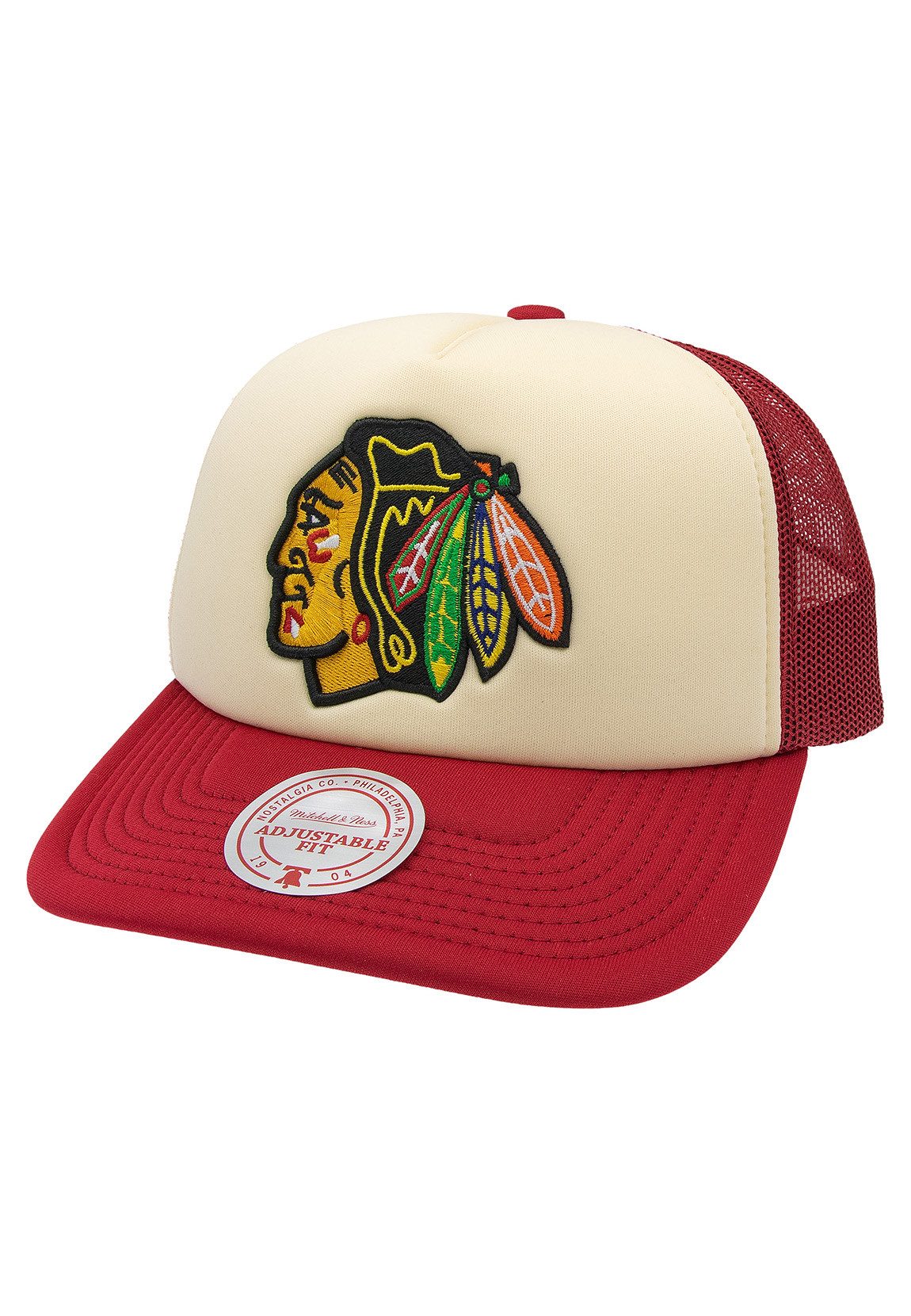 Mitchell & Ness Trucker Cap Mitchell & Ness NHL Vintage Block Trucker Cap CHICAGO BLACKHAWKS