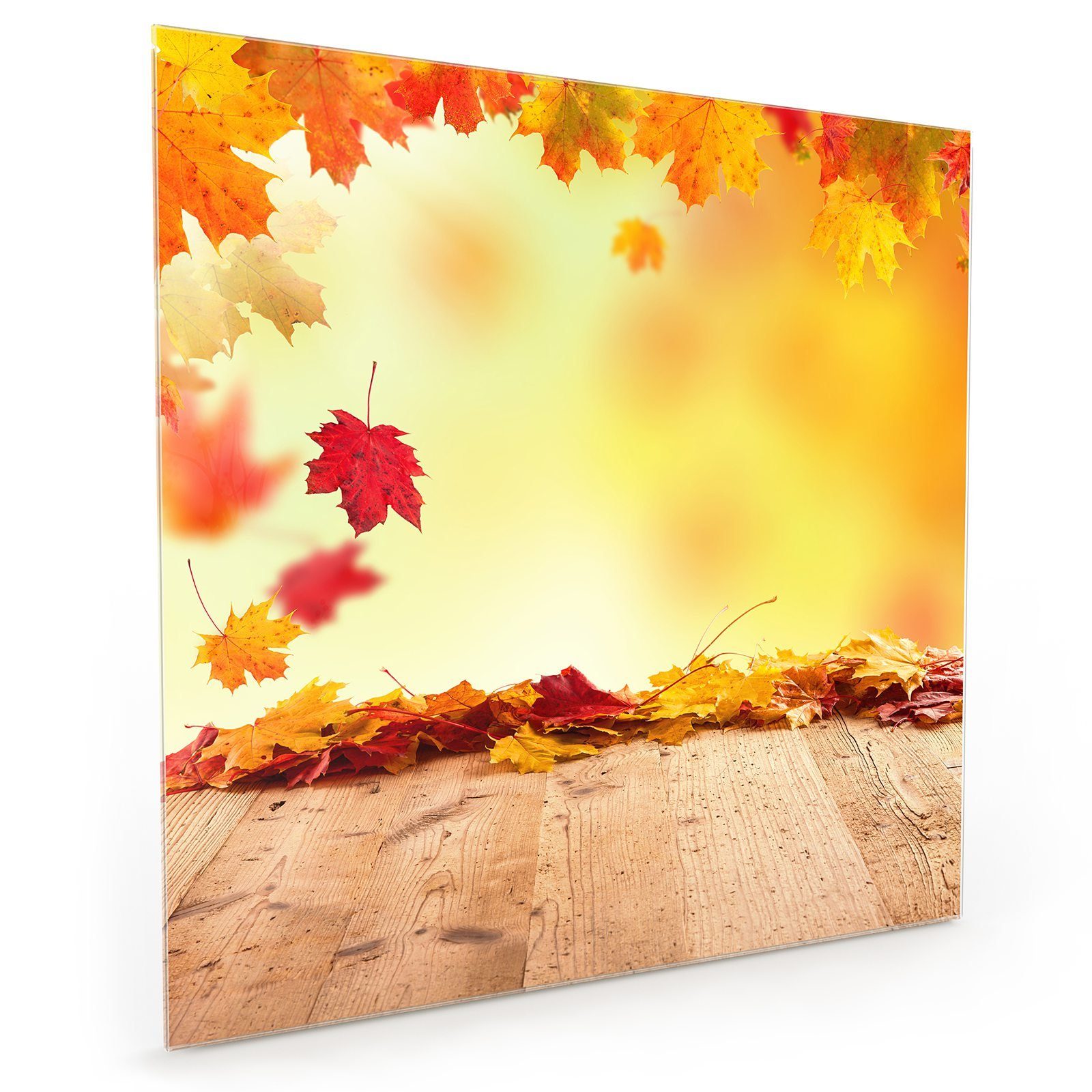 Spritzschutz Herbstlich Motiv Glas Primedeco Küchenrückwand Küchenrückwand mit