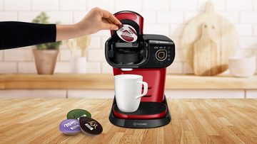 TASSIMO Kapselmaschine My Way 2 TAS6503, Personalisierung, über 70 Getränke, mit Wasserfilter, One-Touch Bedienung, Wassertank 1,3 L, rot