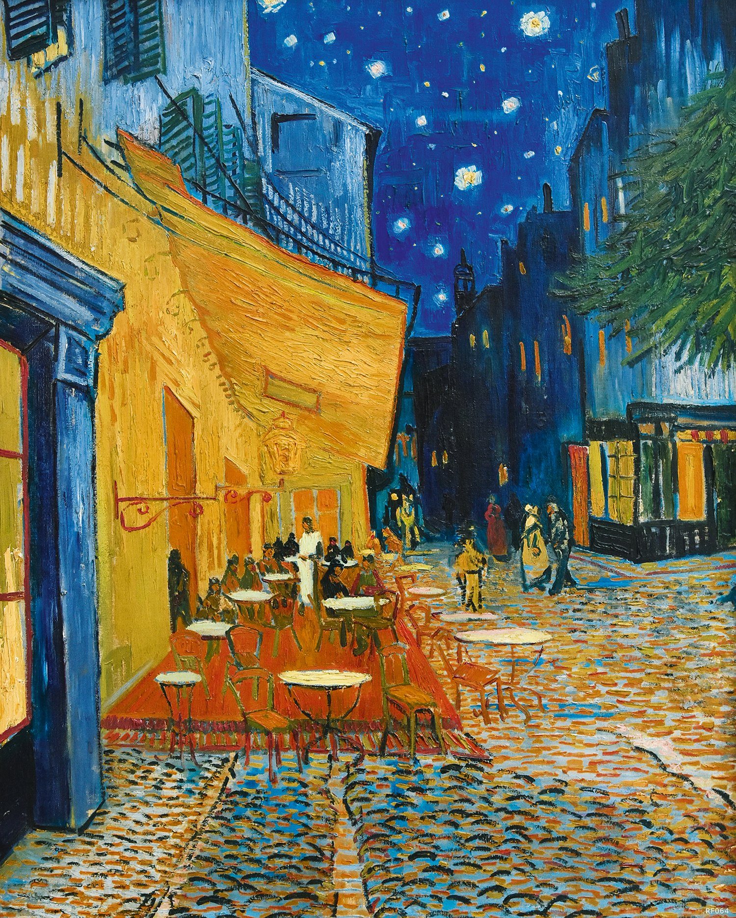 Close Up Poster Caféterrasse am Abend Kunstdruck 40 x 50 cm günstig online kaufen