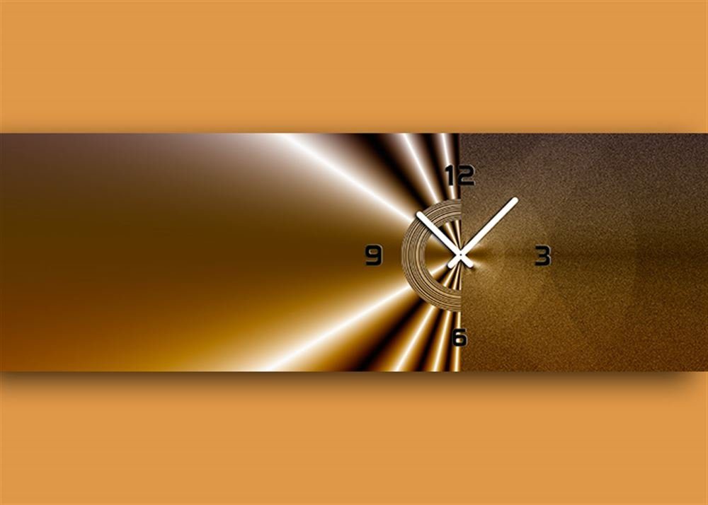 Wanduhr 6041 Dixtime Designer Wanduhr, Moderne Wohnraumuhr 35cm x 100cm