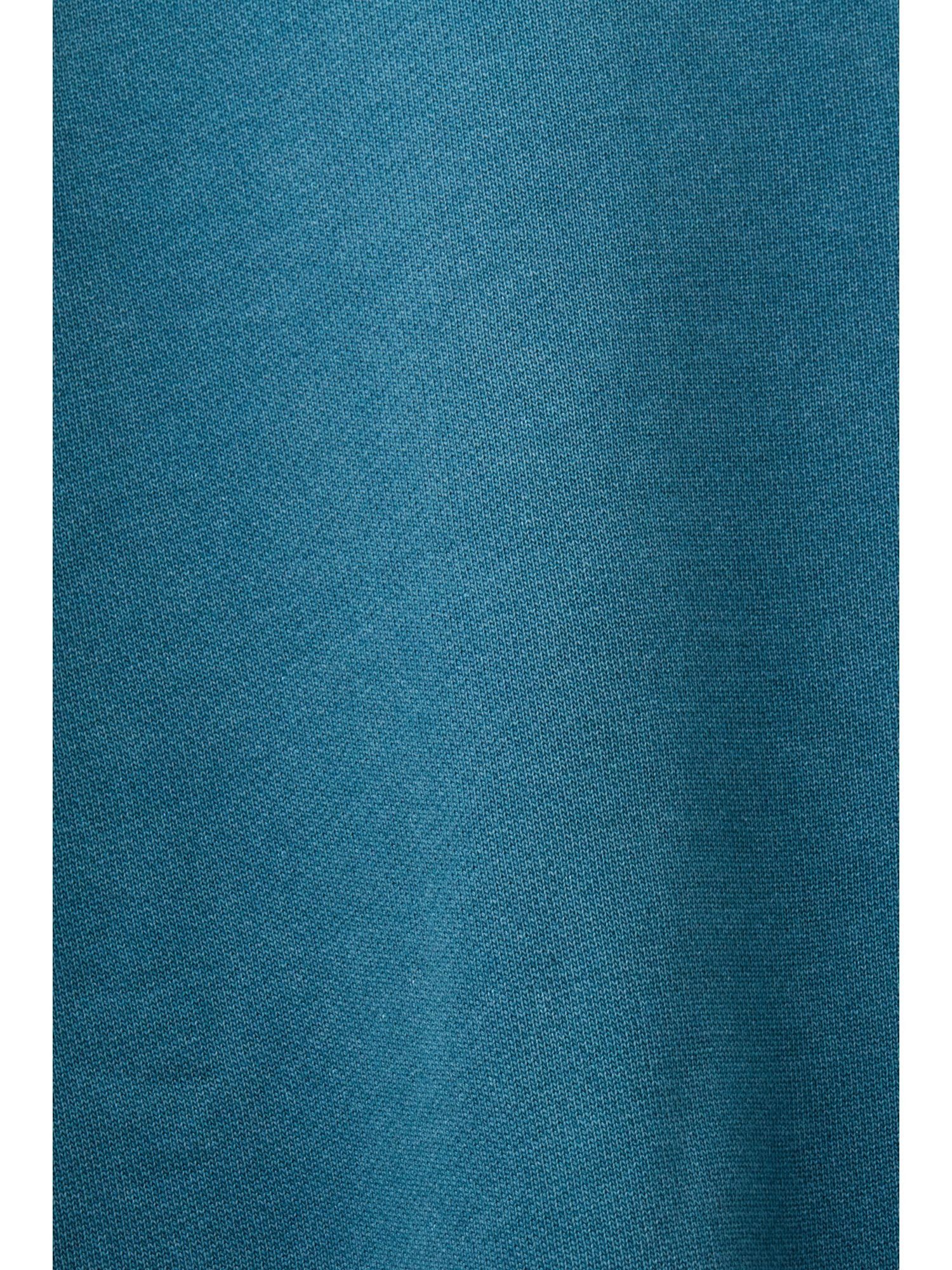 Esprit Sweatshirt Unifarbenes Sweatshirt im TEAL Fit Regular (1-tlg) BLUE