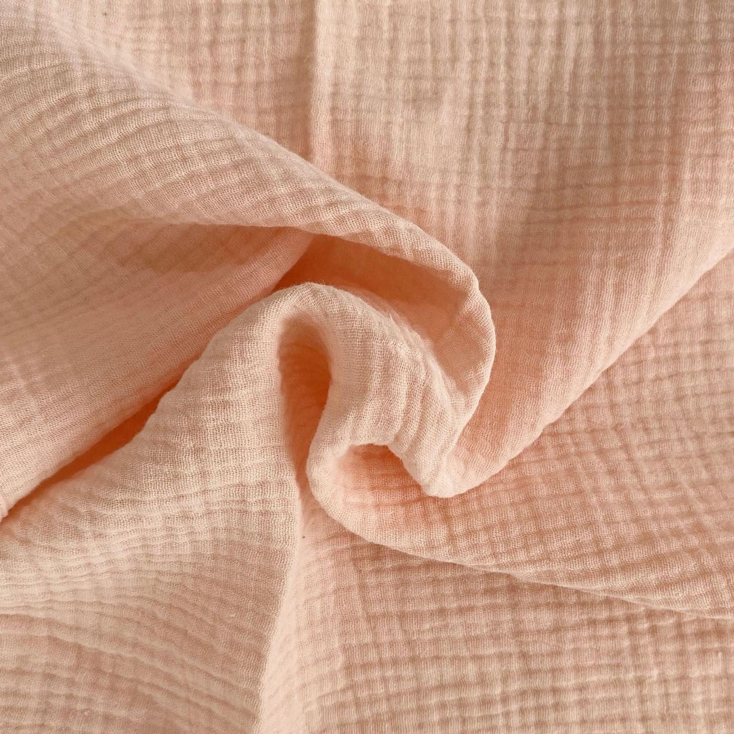 LuxusKollektion Stoffserviette Stoffservietten Baumwolle 43x43cm Hellrosa 24Stk, (24 St)
