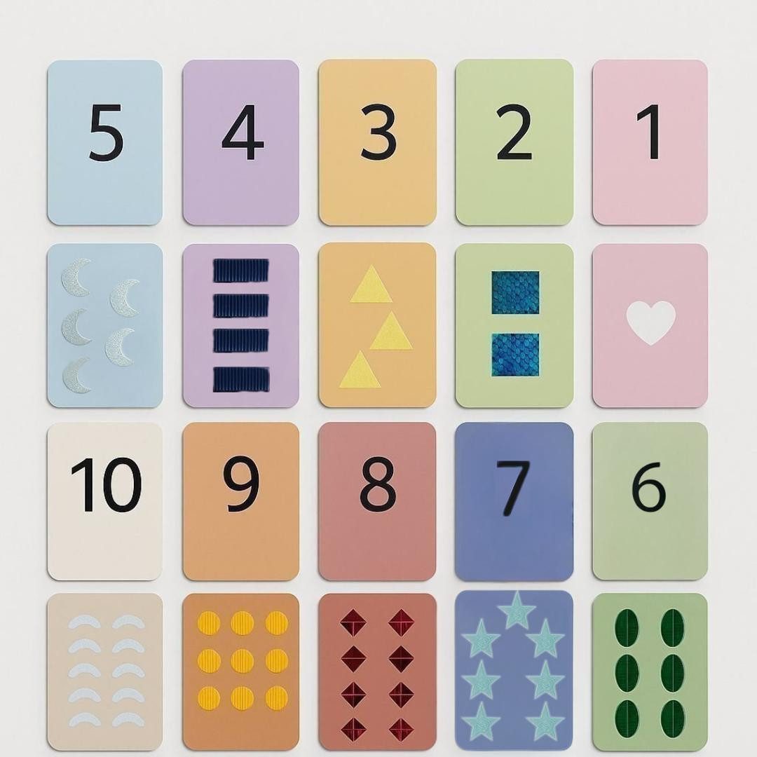 Diyarts Lernspielzeug Sensorische Lernkarten (10 doppelseitige Karten, 10-S günstig online kaufen