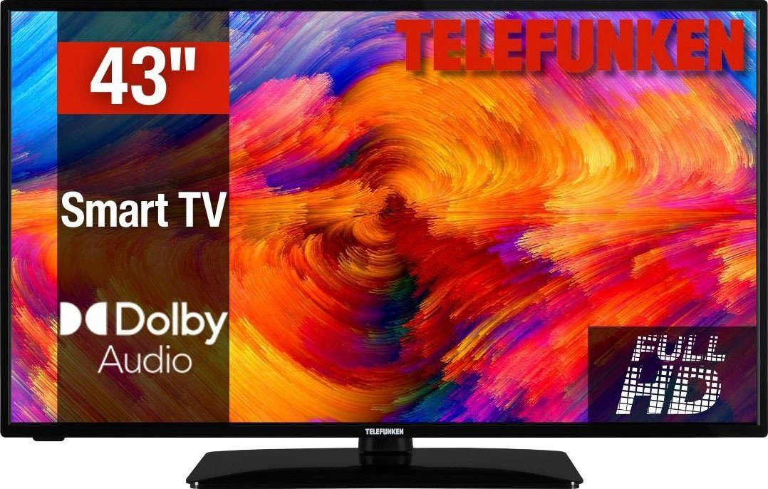 Zoll, cm/43 LED-Fernseher HD, D43F500M4CWI Full (108 Smart-TV) Telefunken