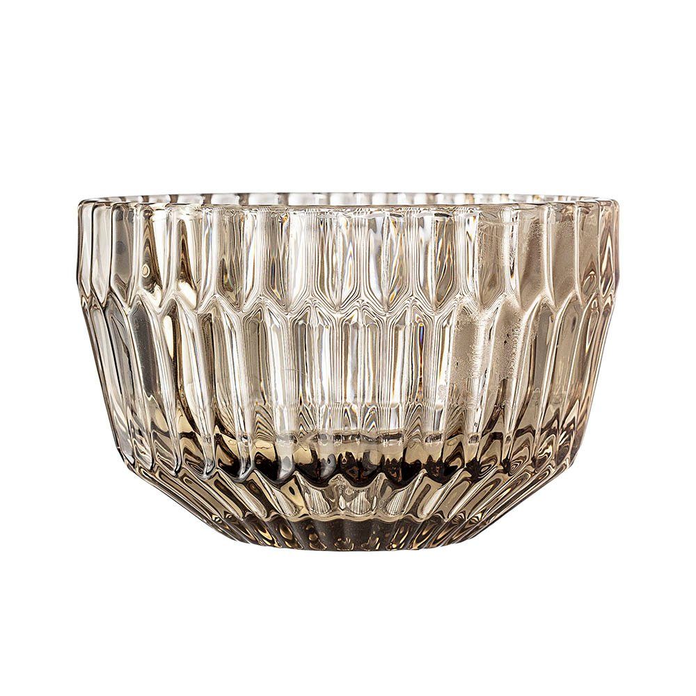 Bloomingville Tafelservice Glasschale Una 11cm braun (1-tlg), Glas