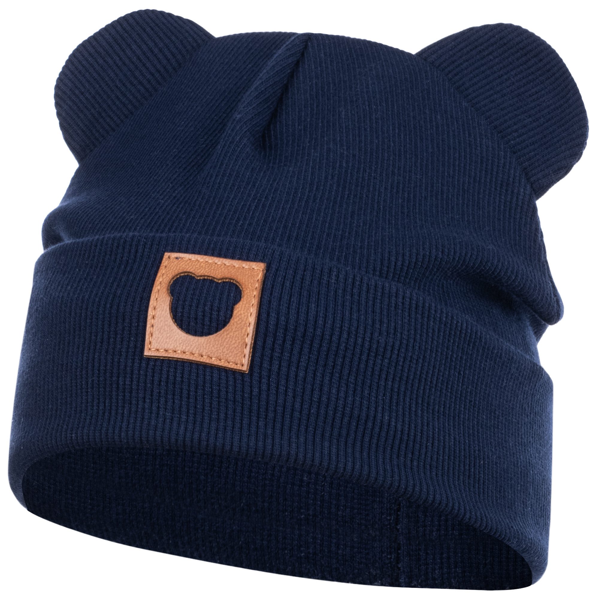 Smarilla Jerseymütze Übergangsmütze Baumwollmütze Beanie Bärenohren