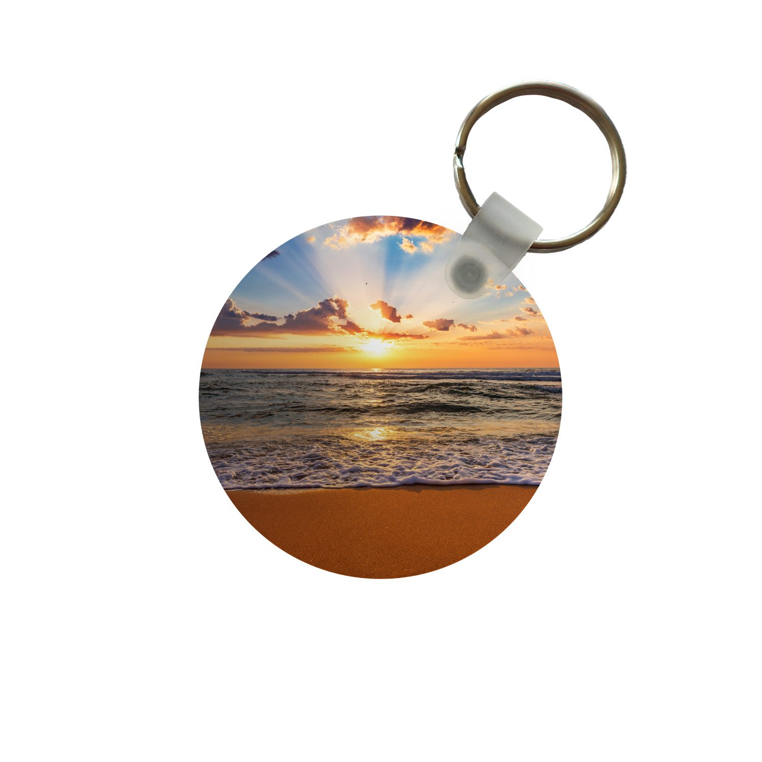 Schlüsselanhänger Strand - Sonnenuntergang - Meer - Wolken - Horizont