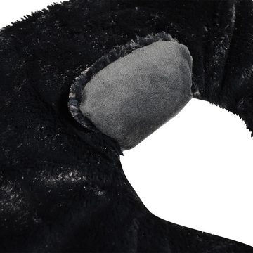 Habibi Plush Wärmekissen Habibi Schulter-/Rückenwärmer schwarz für Mikrowelle und Backofen, (1 Schulter-/Nacken-/Rückenwärmer)