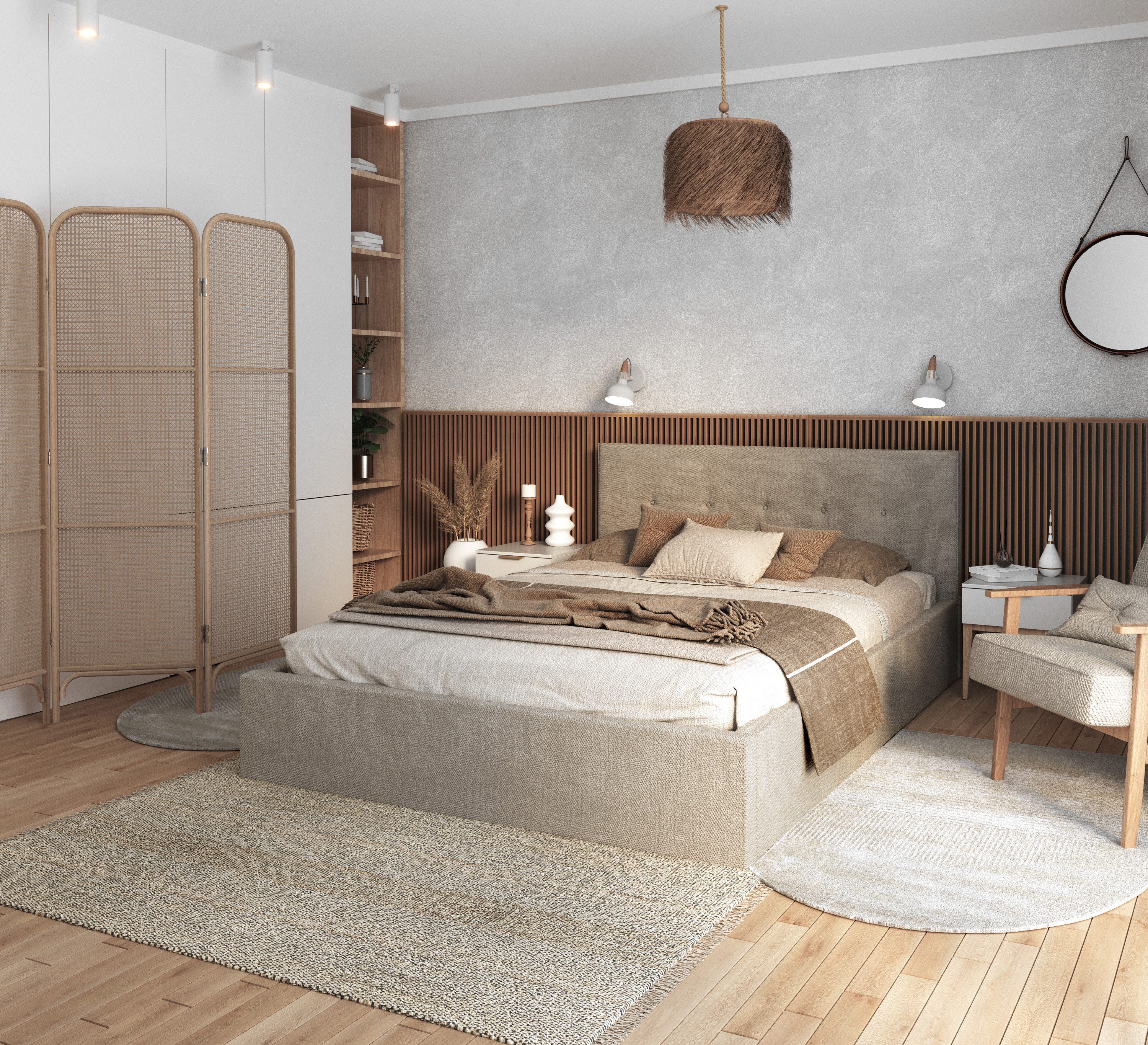 thematys Polsterbett Bett Stauraumbett 90x200, 120x200, 140x200, 160x200, 180x200cm (MADE IN EU - mit hochwertigem fein gewebter Stoff für einen zeitlosen Look, – Bild 3 von 5
