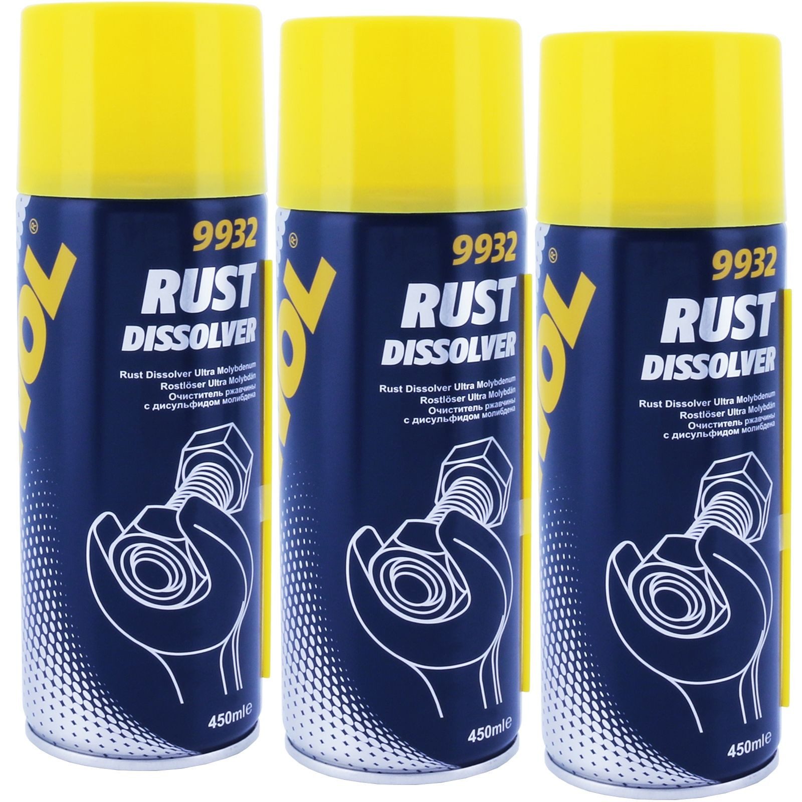 Öl-Additiv 3x Rostlöser 450 ml Typ 9932