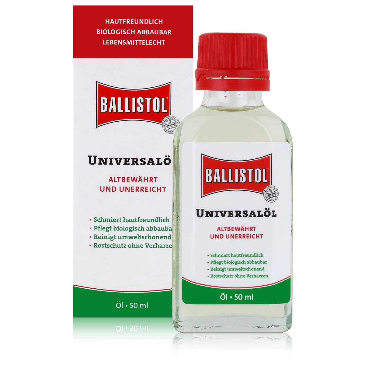 Multifunktionsöl Ballistol Universalöl Flasche 50ml - Rostschutz ohne Verharzen (1er Pa