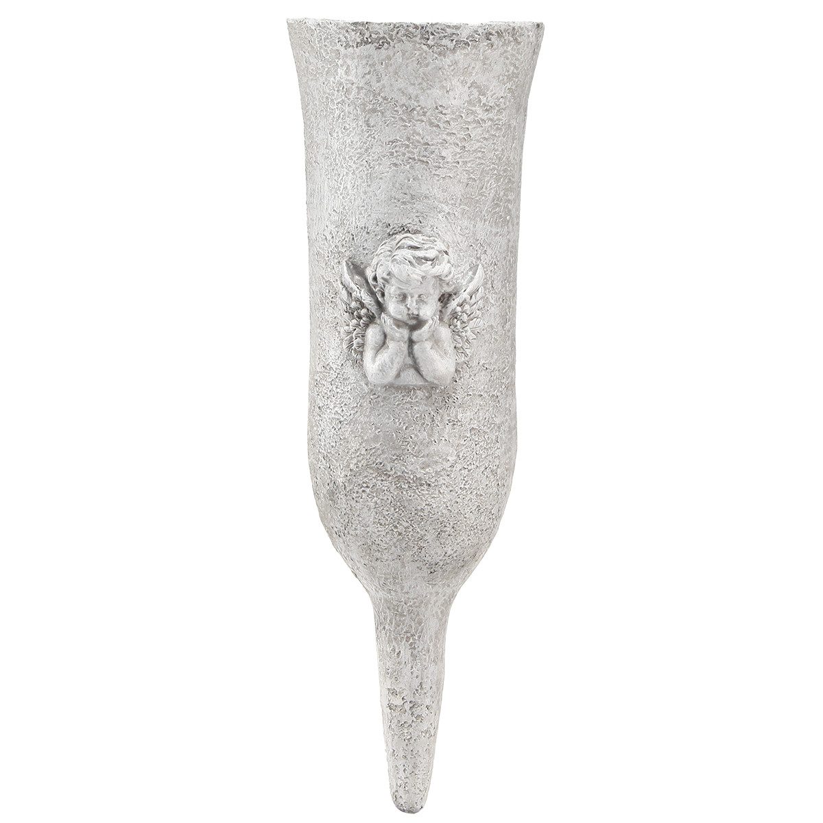 Florists Products Bodenvase Grabvase Polyresin Engel Motiv, wetterfest, Friedhofsvase zum