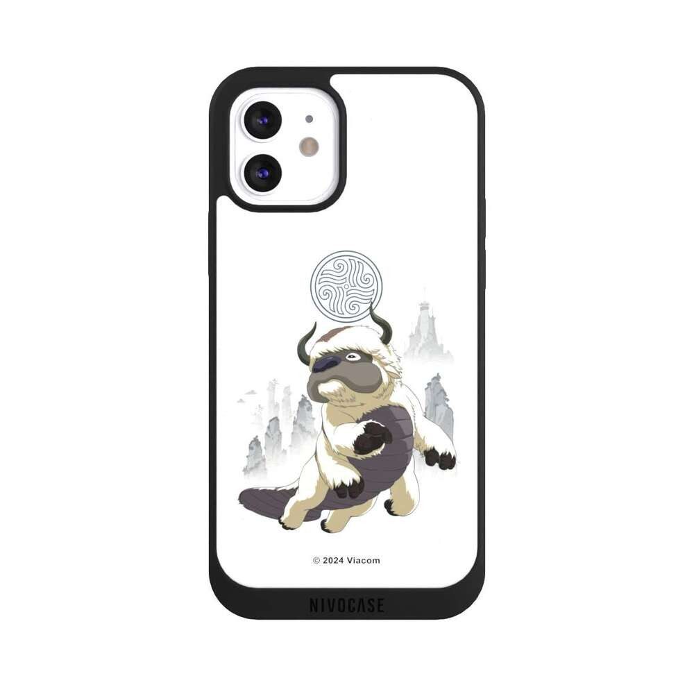 NIVOCASE Handyhülle Avatar - Der Herr der Elemente Appa Offizielles Lizenzprodukt Appa, Apple iPhone 12 Handyhülle Hülle NIVOpure Case Schwarz