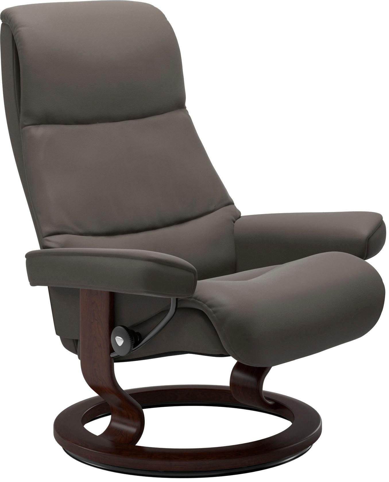 Classic Größe View, Stressless® mit Relaxsessel S,Gestell Braun Base,