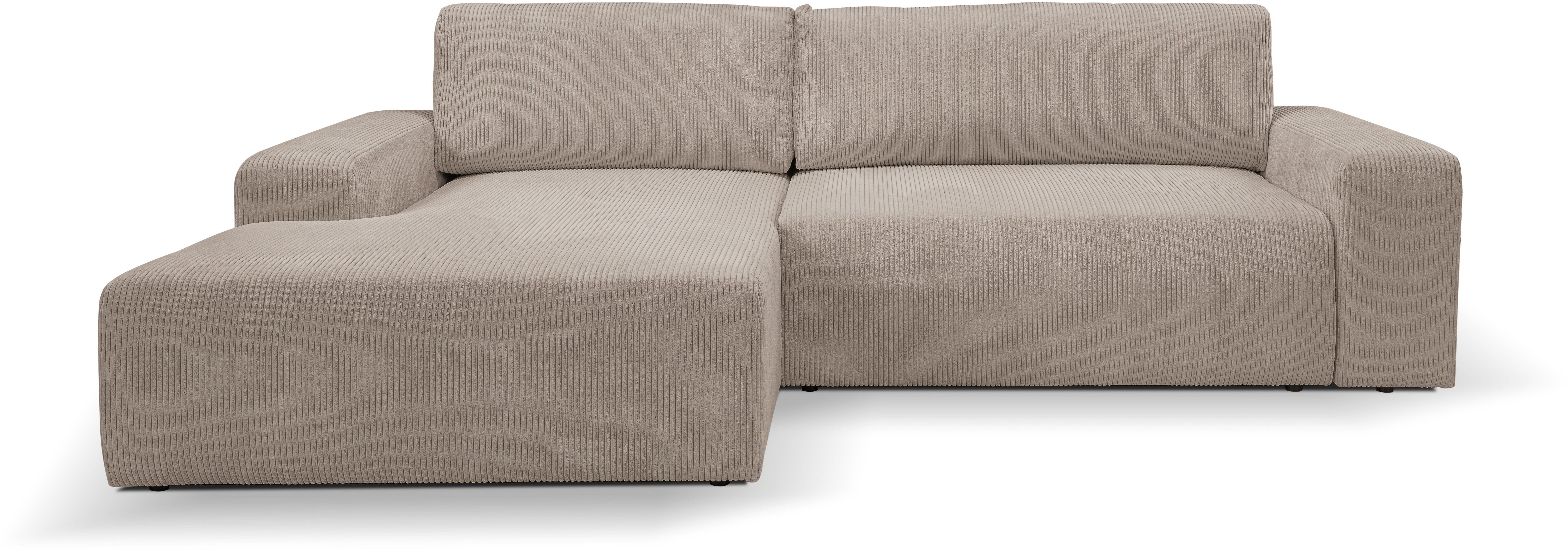 WERK2 Ecksofa Rotterdam-L, kuschelweicher Cord oder günstig online kaufen