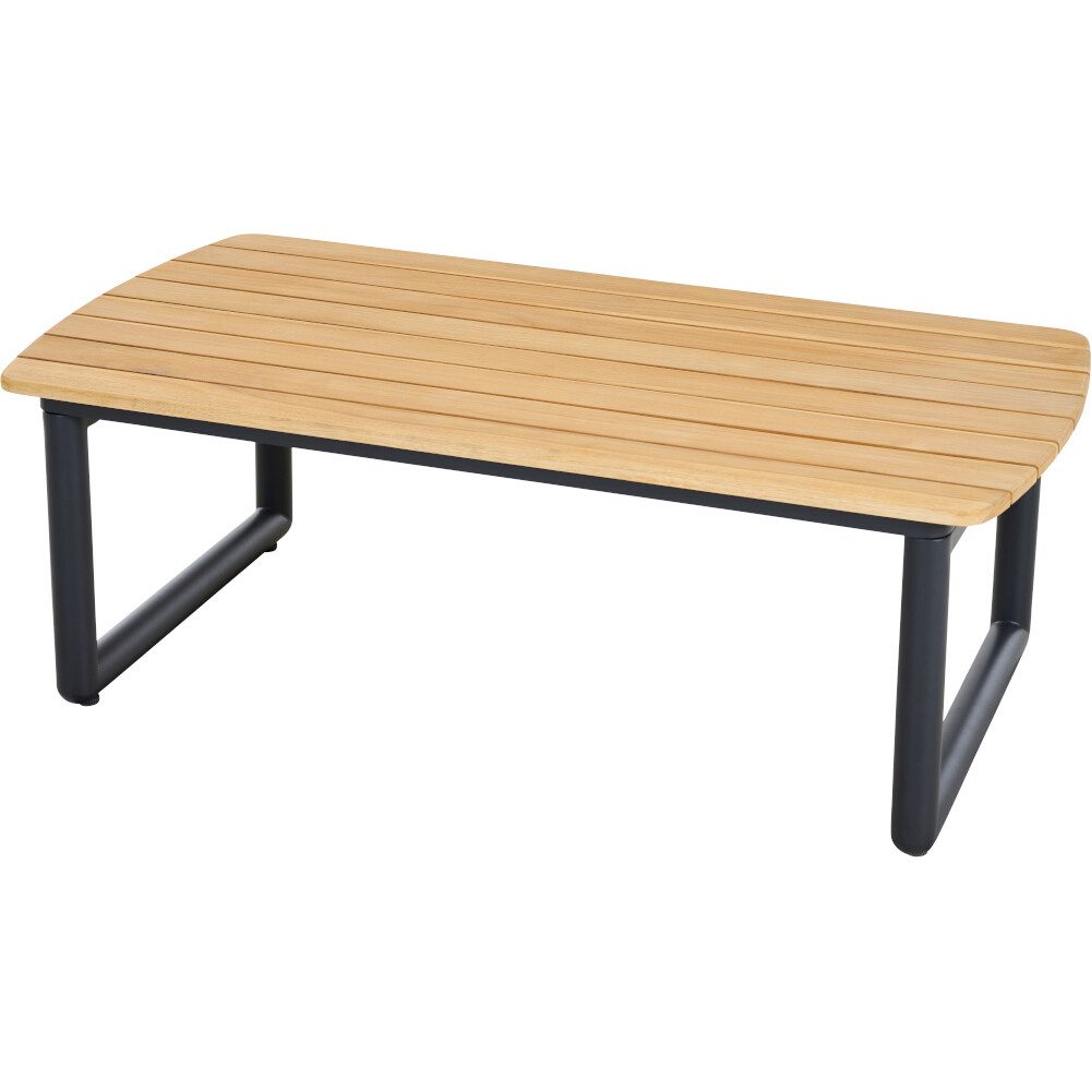 Siena Garden Gartentisch CLIFTON Loungetisch Gestell Alu anthrazit,Tischplatte aus Teakholz