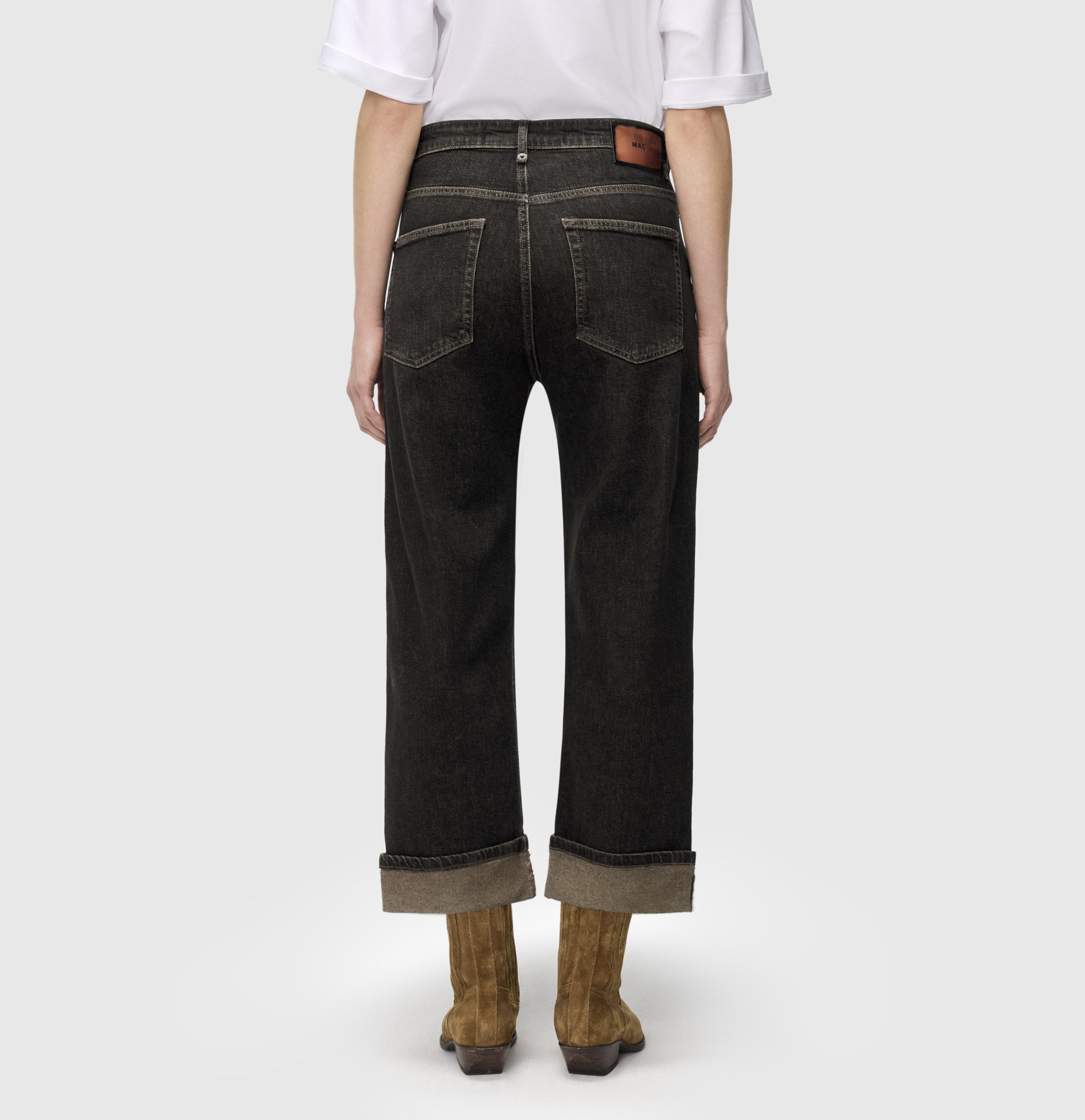 MAC 5-Pocket-Jeans BAGGY brown tinted black wash günstig online kaufen