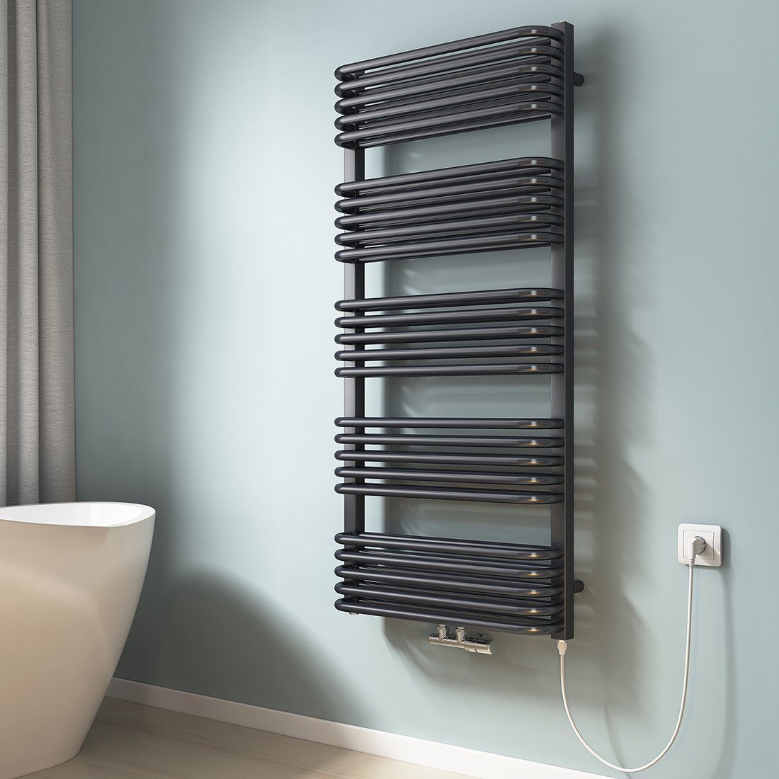 touchschalter timer heizung emke elektrischer handtuchheizkörper