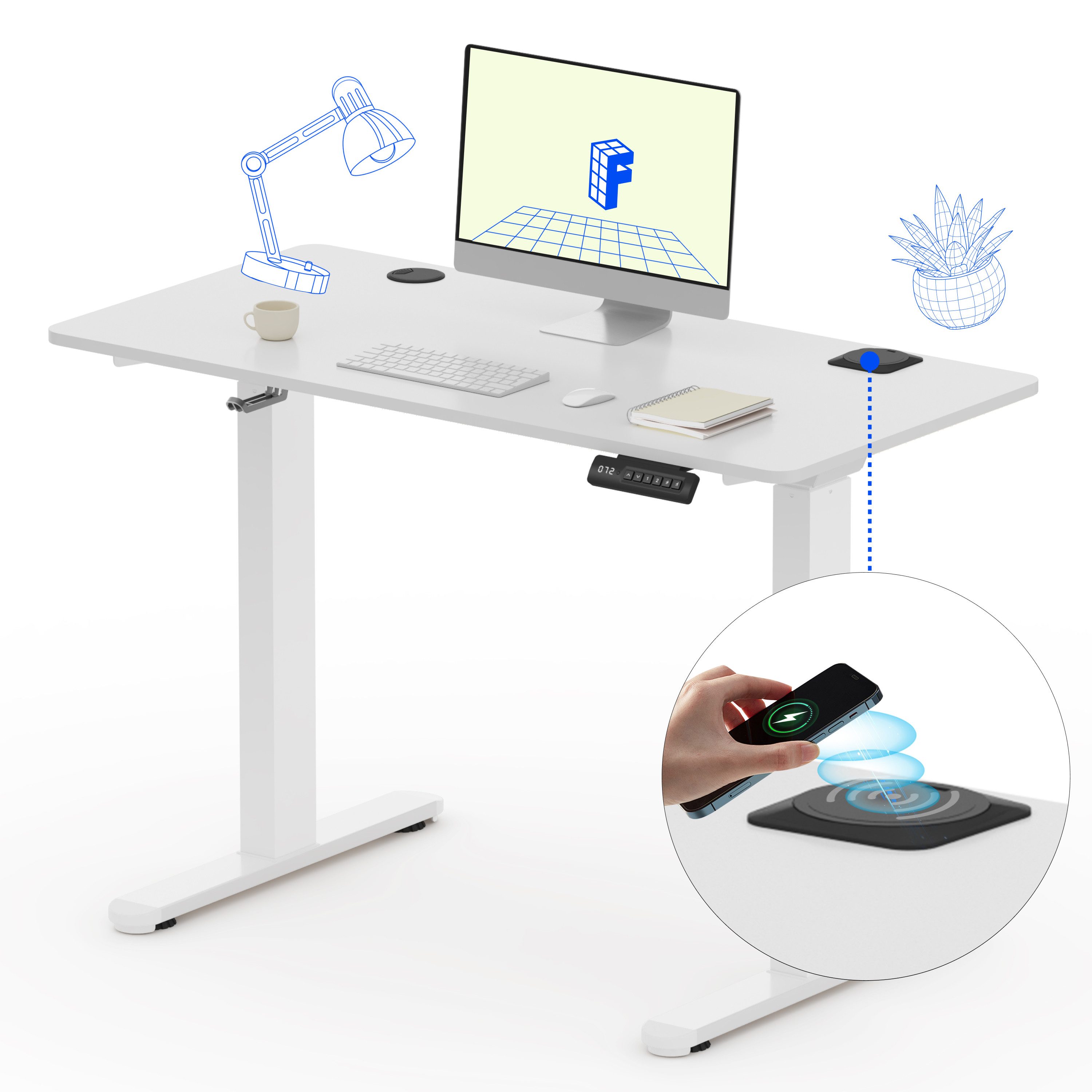 FLEXISPOT Schreibtisch Sitz-Steh-Tisch mit Memory-Funktionen (inklusive günstig online kaufen