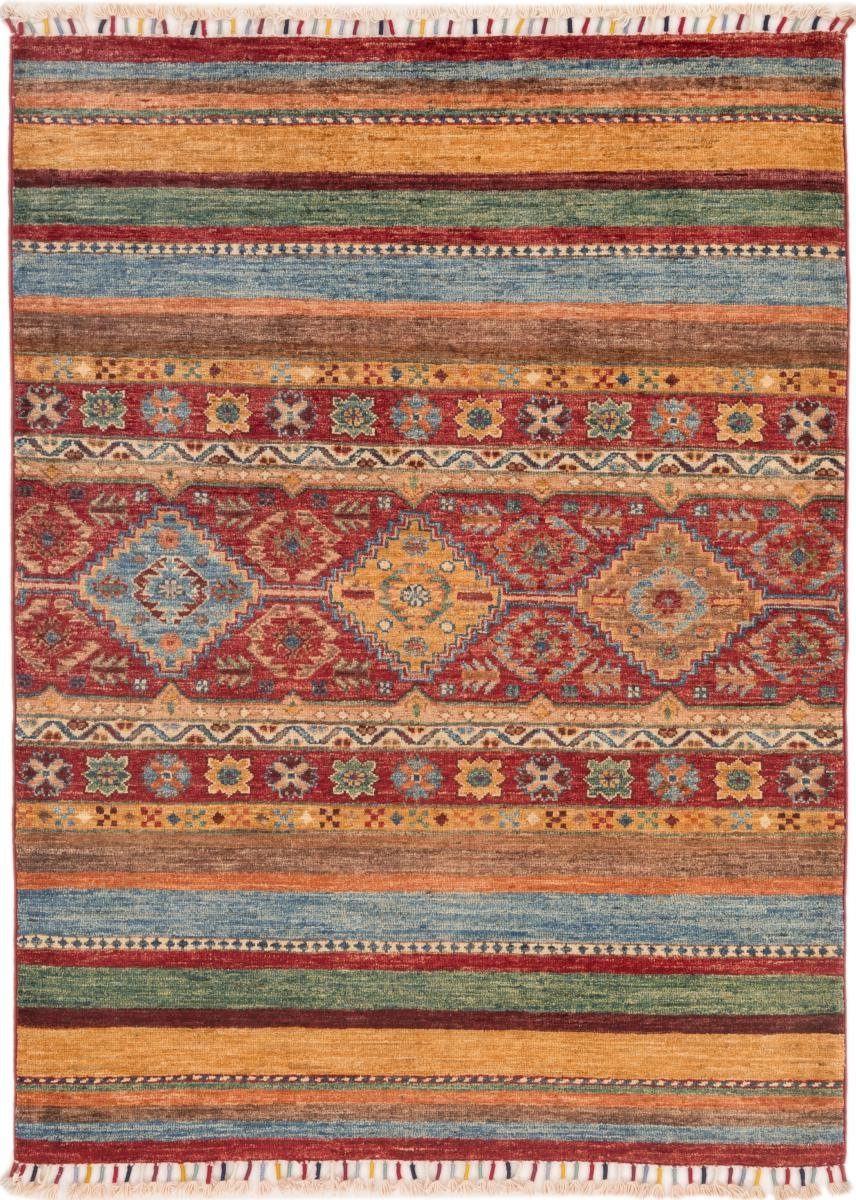 Orientteppich Arijana Shaal 109x145 Handgeknüpfter Orientteppich, Nain Trading, rechteckig, Höhe: 5 mm