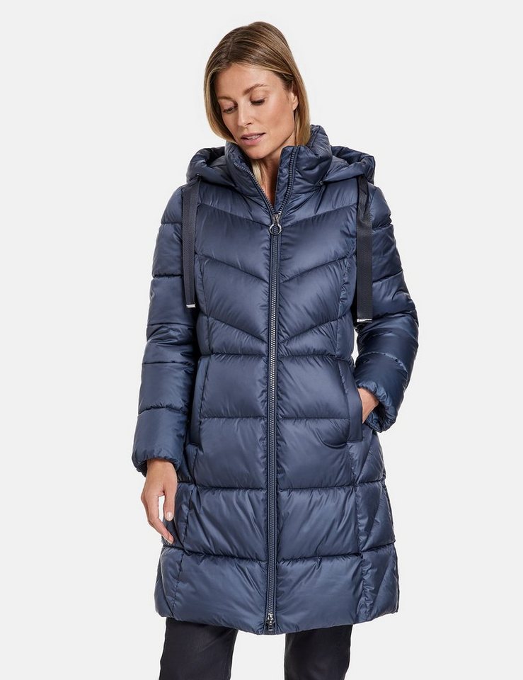 GERRY WEBER Wintermantel Modischer Steppmantel mit Kapuze