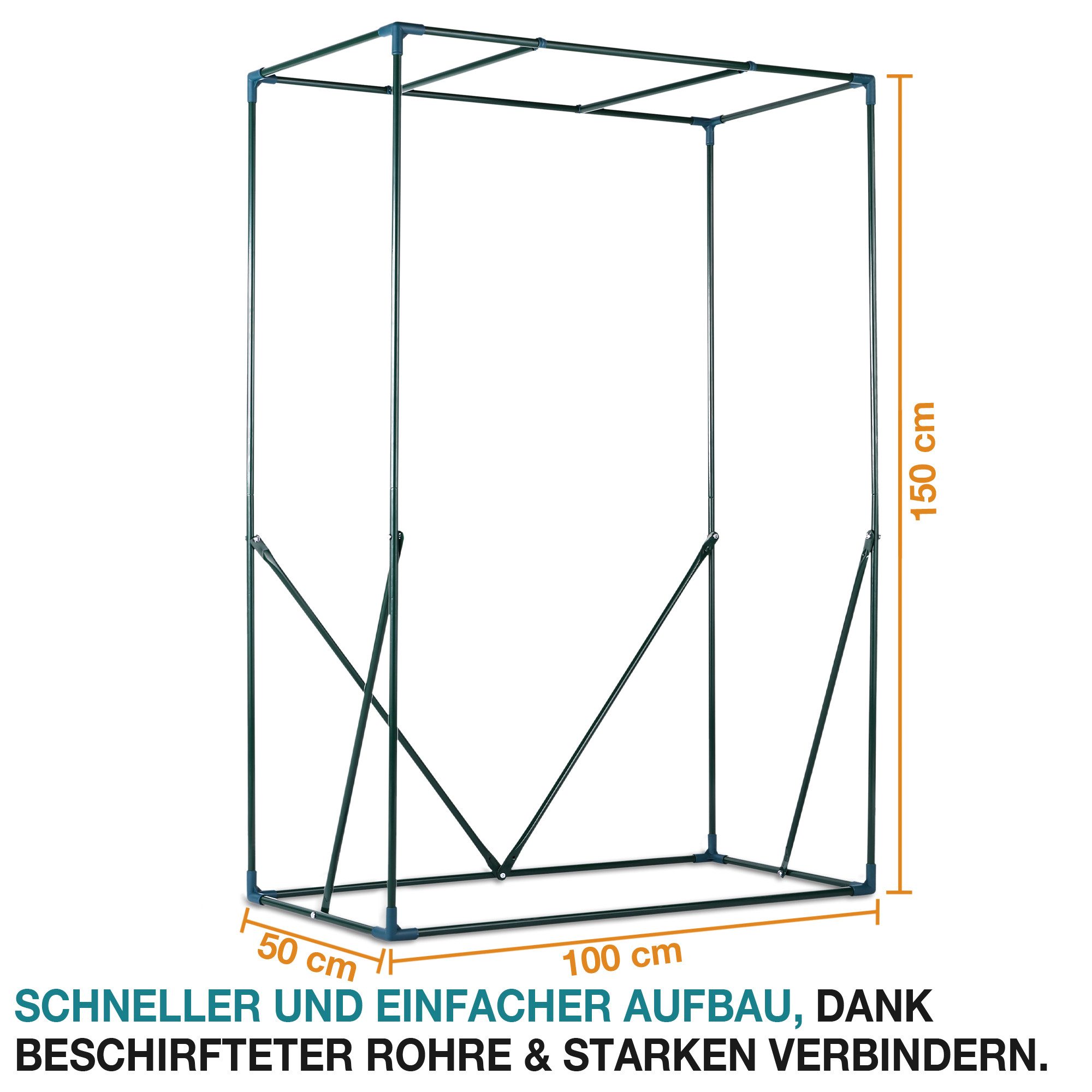 TOM Foliengewächshaus Tomaten Treibhaus, BxTxH: 100 günstig online kaufen