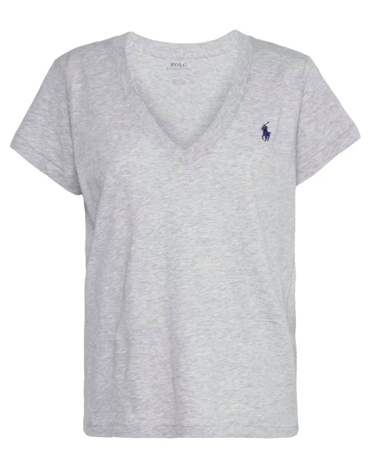 Polo Ralph Lauren T-Shirt V-Ausschnitt Pony Logo S Gerippter Ausschnitt - Kurze Ärmel - Pony-Stickerei