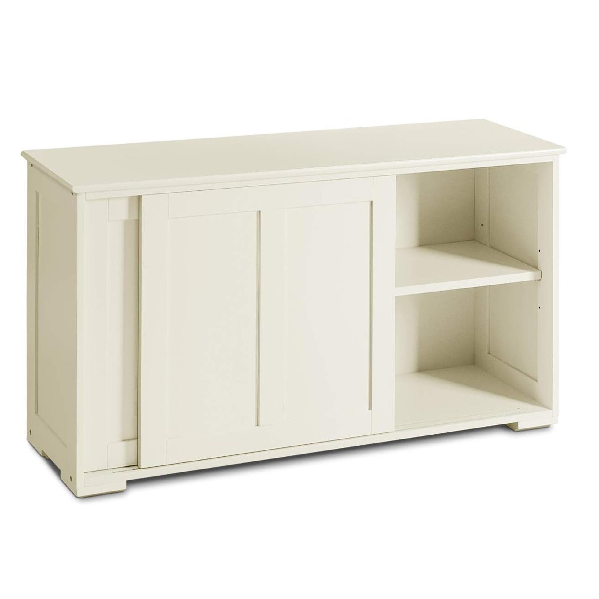 KOMFOTTEU Sideboard Küchenschrank Badschrank Beistellschrank, Unterschrank mit Schiebtüren