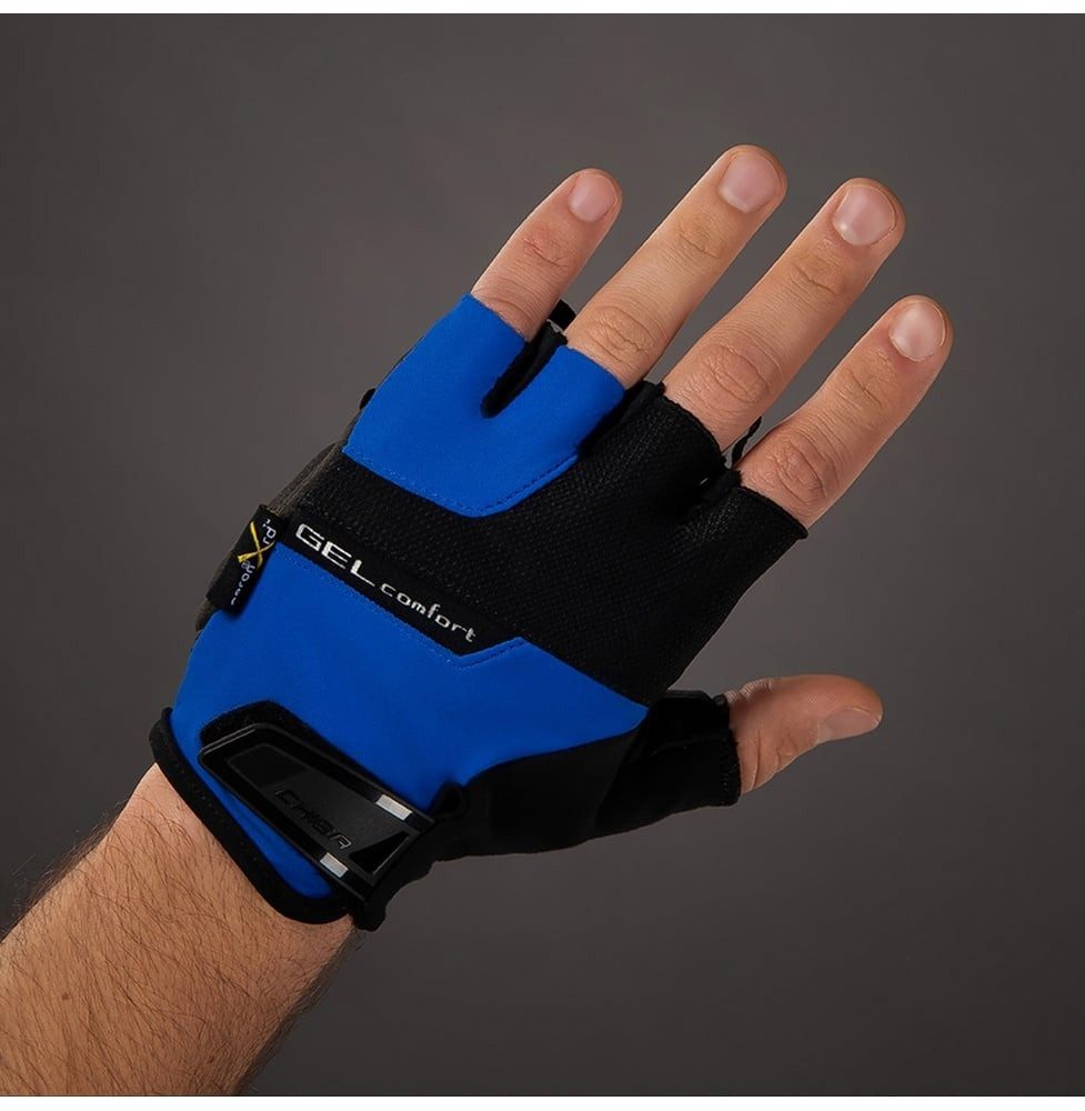 Chiba Fahrradhandschuhe Gel Comfort royalblau - 1 Paar