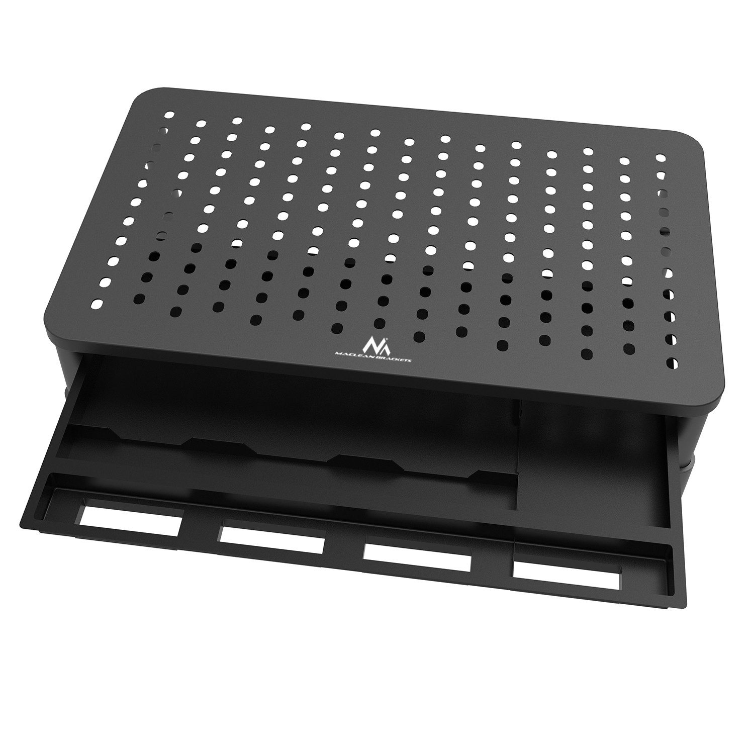 Maclean Laptop-Ständer MC-946 13-32 Zoll höhenverstellbar mit Schublade bis 20 kg, (bis 32,00 Zoll, 1-tlg., Ideal für Homeoffice, Büro und Gaming-Setup) – Bild 4 von 5