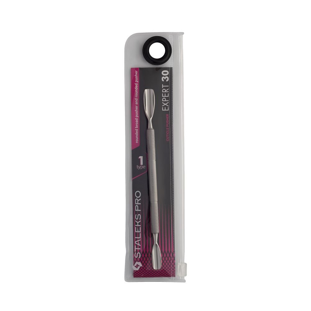 STALEKS Nagelhautschieber STALEKS Expert 30Typ1 ProPusher Nagelhaut zweiseitig/div.Nagelgrößen, 1-tlg., Handgeschliffen mit Diamantscheiben