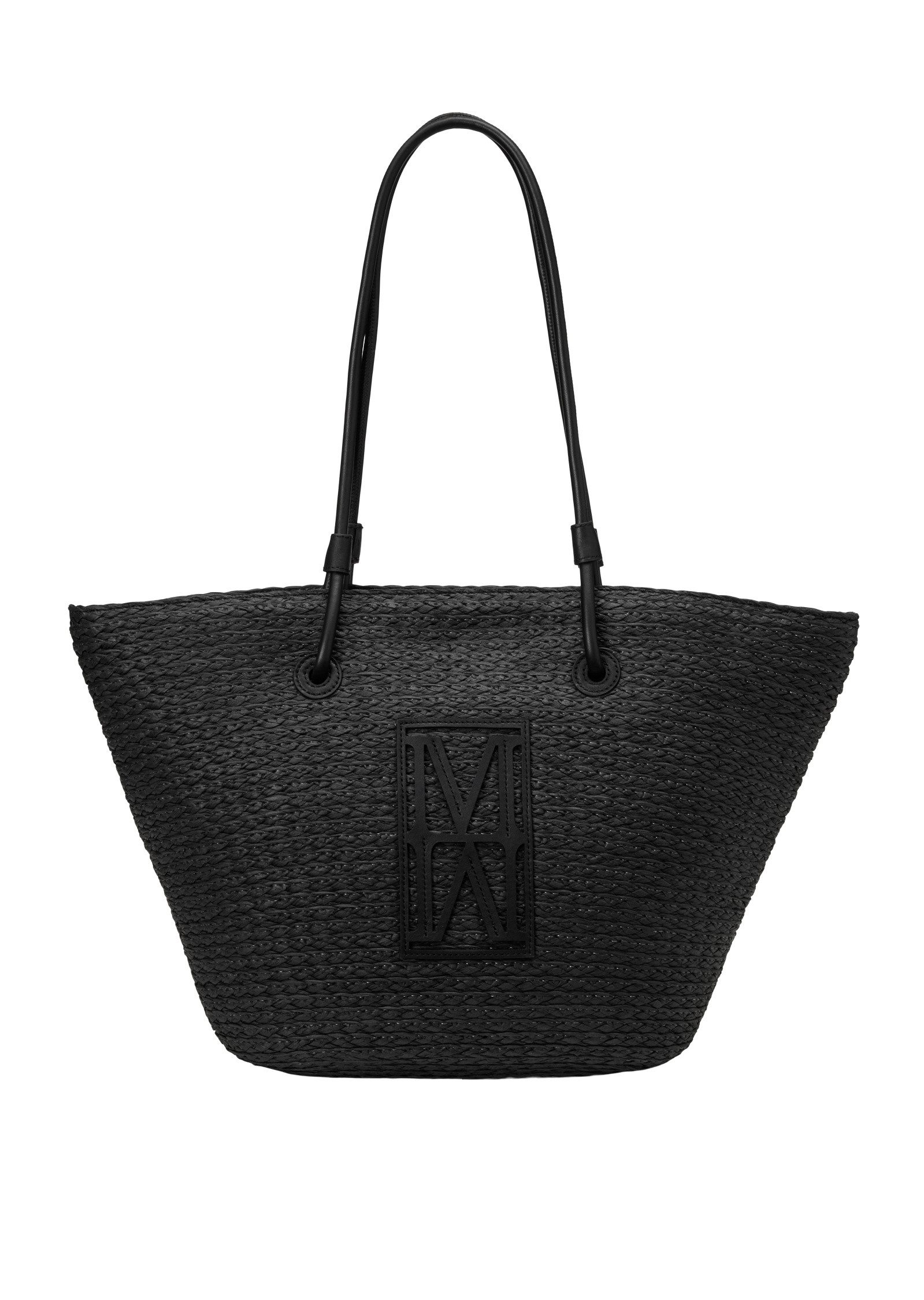 Shopper mit edlen Echtleder-Details