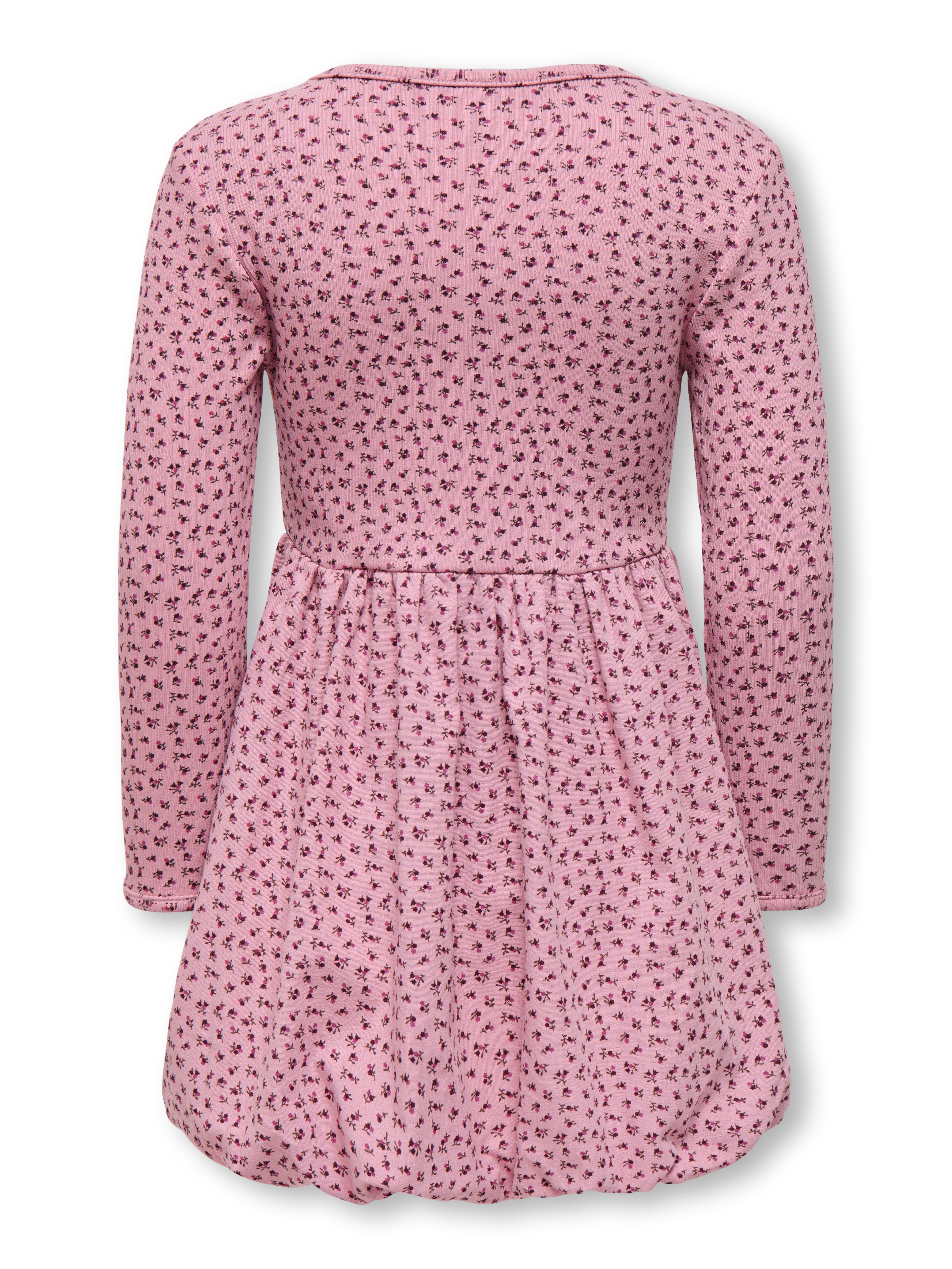 KIDS ONLY Minikleid KMGTRINNY LIFE AOP LS BAL DRESS JRS NOOS Baumwollmischung, regular fit