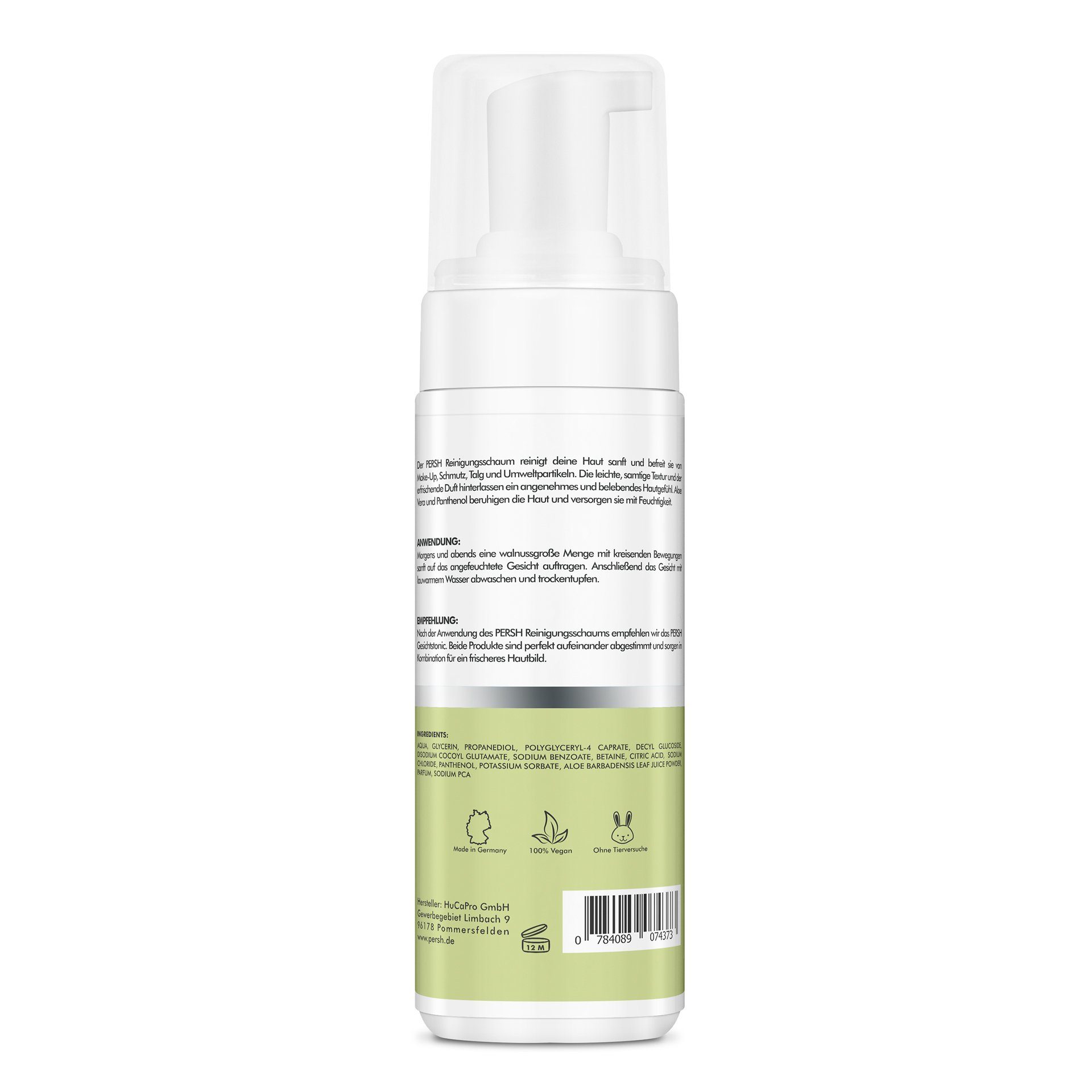 PERSH Gesichts-Reinigungsschaum Reinigungsschaum mit Aloe Vera und Panthenol