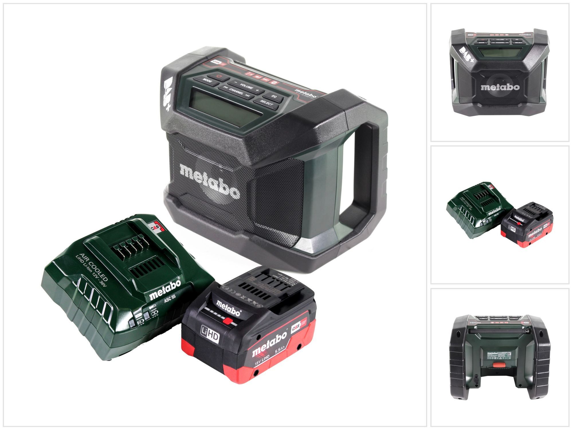 metabo R 12-18 DAB+ BT Akku Baustellenradio 12-18 V DAB+ Bluetooth + 1x Akku Baustellenradio