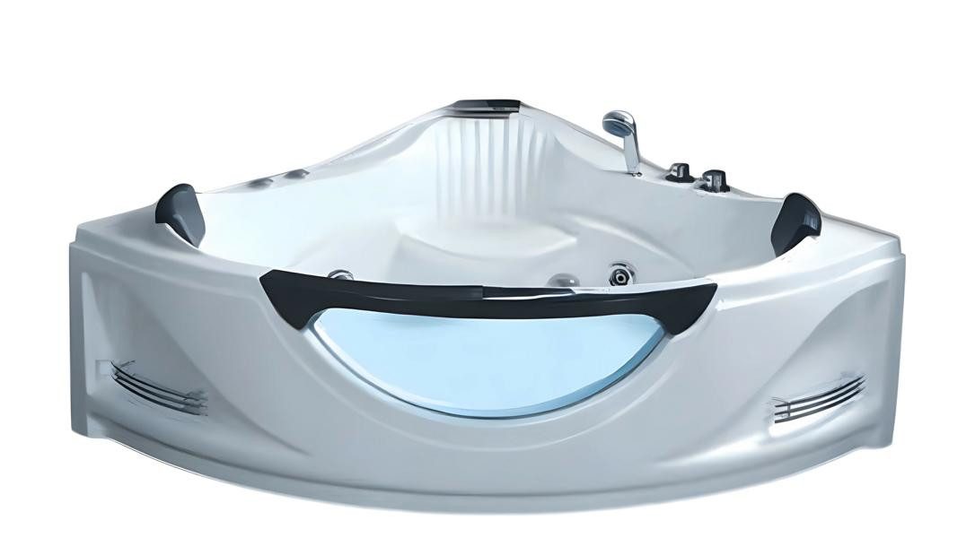 JVmoebel Whirlpool-Badewanne Blubberbad Hydromassagewanne Weiß Acryl mit Massagefunktion, Made in Europe