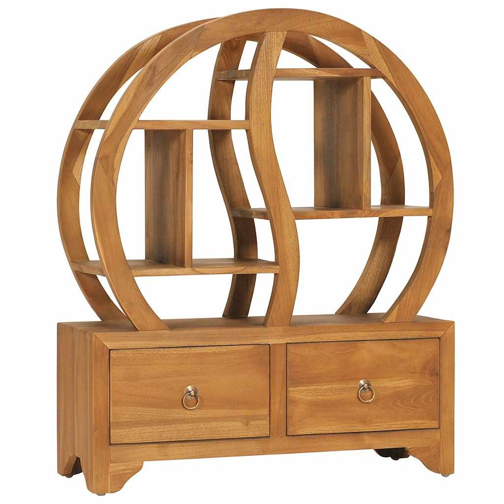 vidaXL Schranksystem Schrank mit Yin-Yang-Regal 68x26x83 cm Massivholz (1-St)